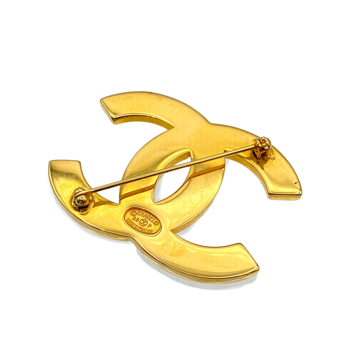 CHANEL VINTAGE COCOMARK BROOCH GOLD ACCESSORY 98P 90274483