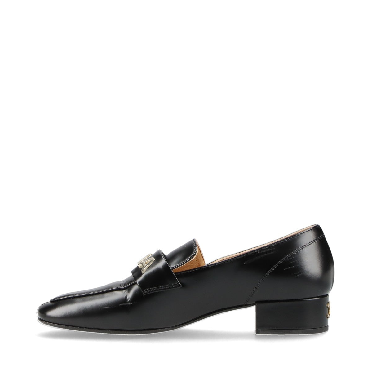 Chanel Coco Leather 36.5C Black G45123 Logo Footprints on the Insole