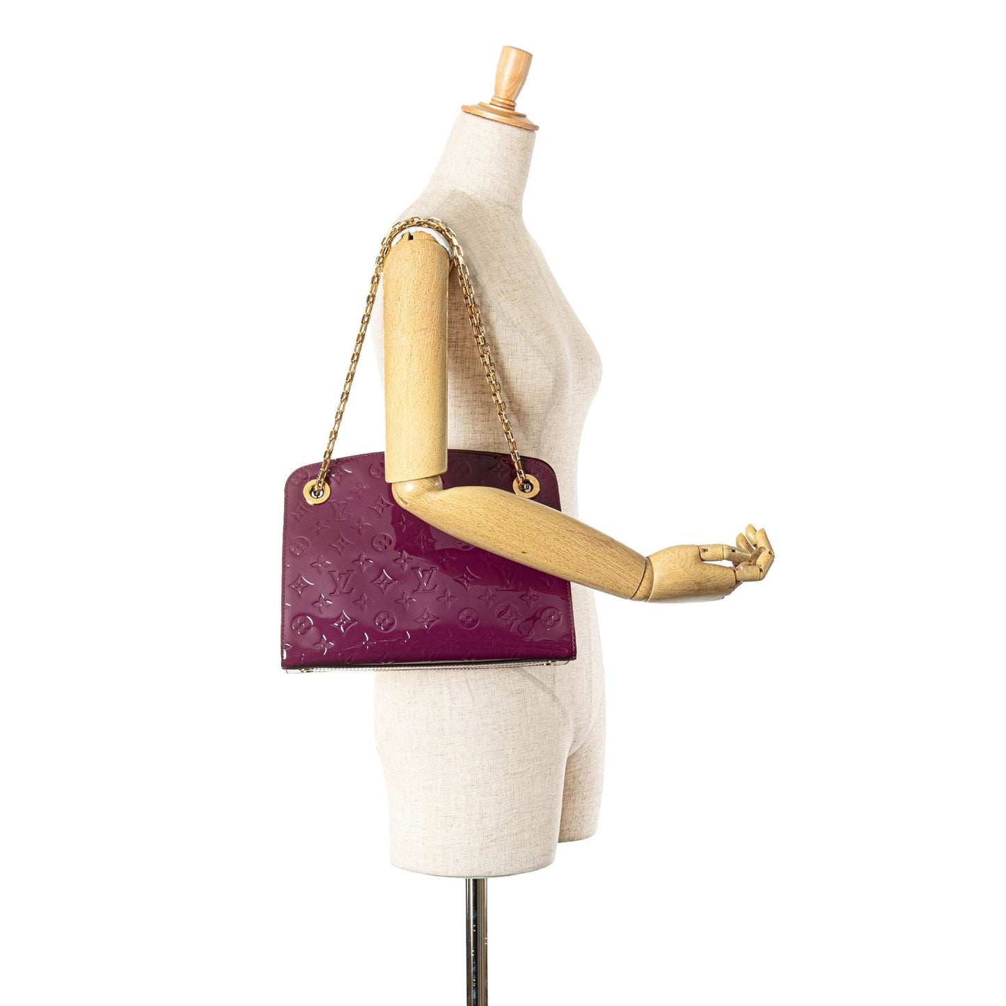 Purple Louis Vuitton Monogram Vernis Virginia PM Shoulder Bag