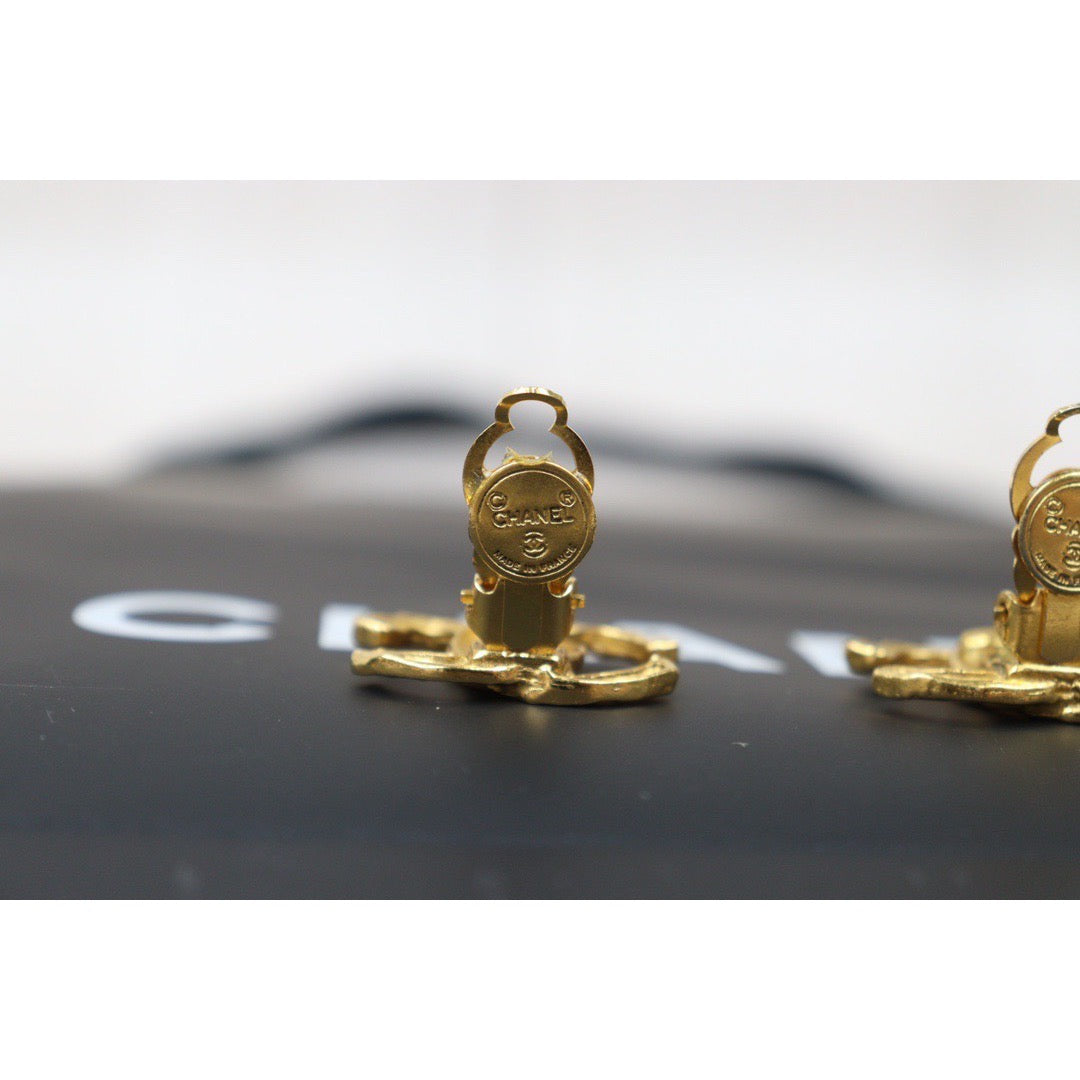 Very Good ( Rank A) |CHANEL COCO Earrings 18k Gold Plated |24061104
