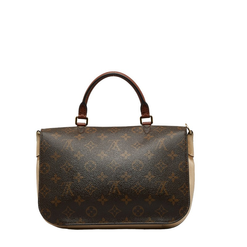 Louis Vuitton Monogram Vocal Handbag 2WAY M44353 Brown White Leather Louis Vuitton