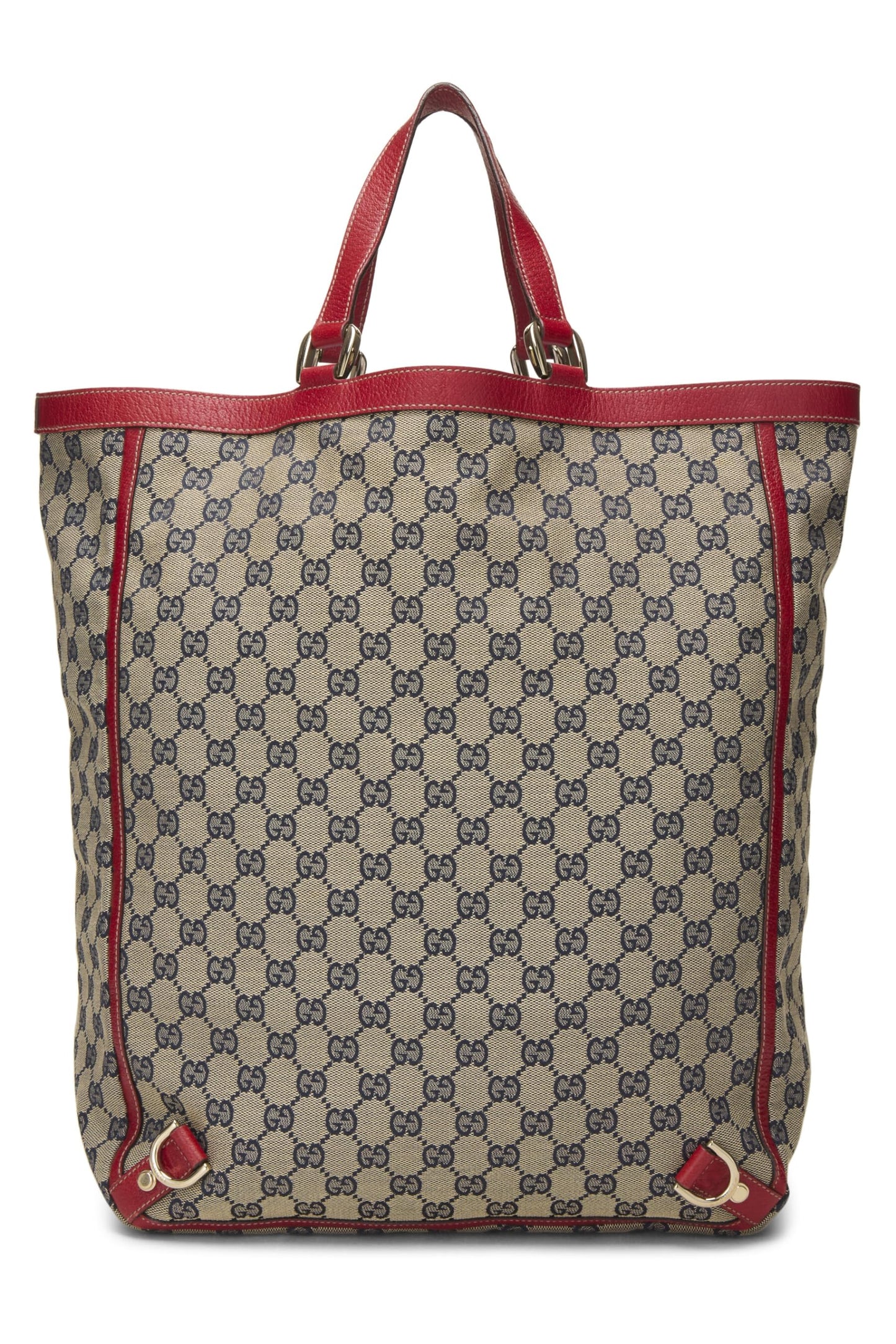 Gucci, Red Original GG Canvas D-Ring Abbey Vertical Tote, Red