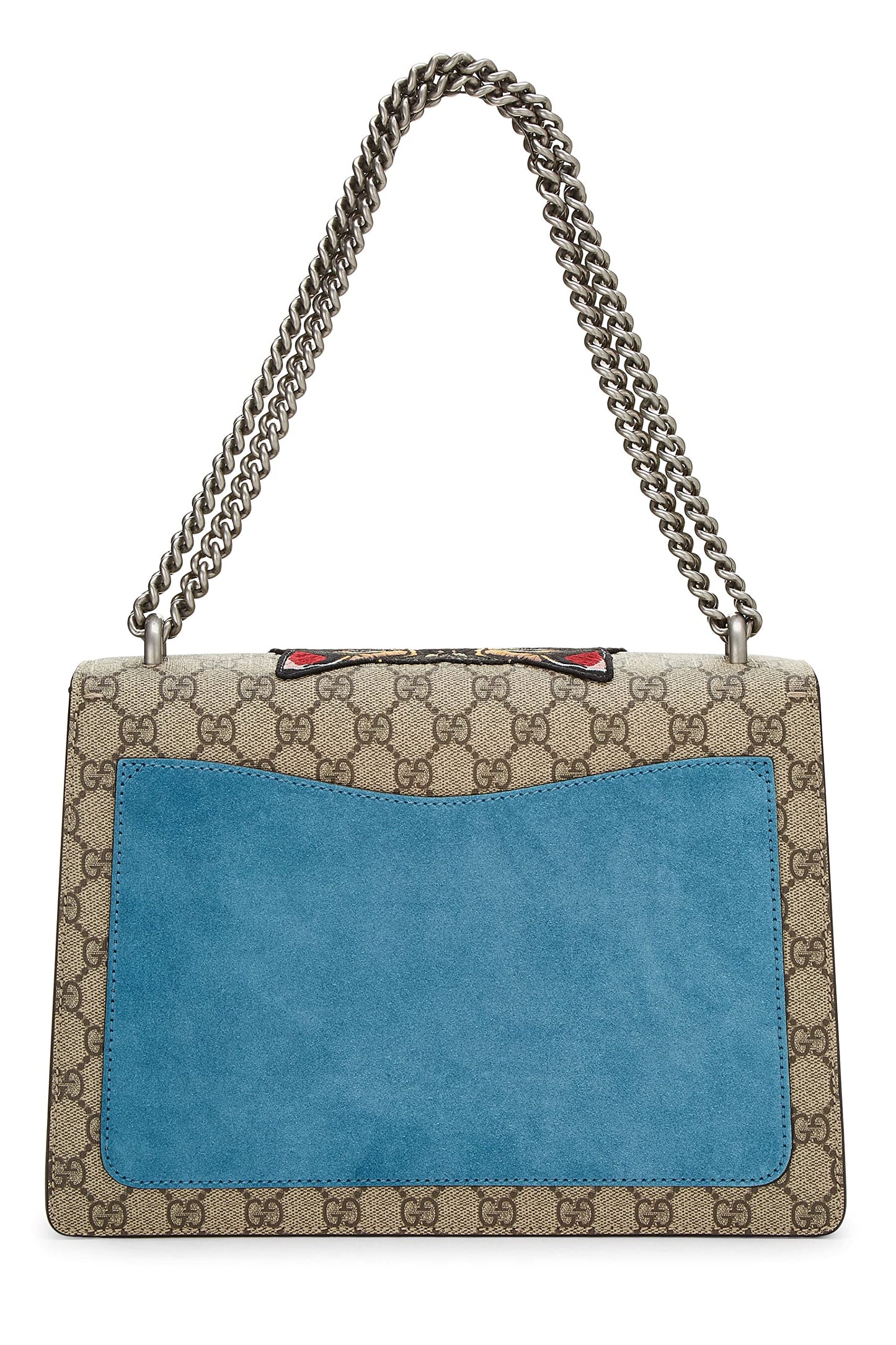 Gucci, Blue GG Supreme Canvas Embellished Tiger Dionysus Shoulder Medium, Blue