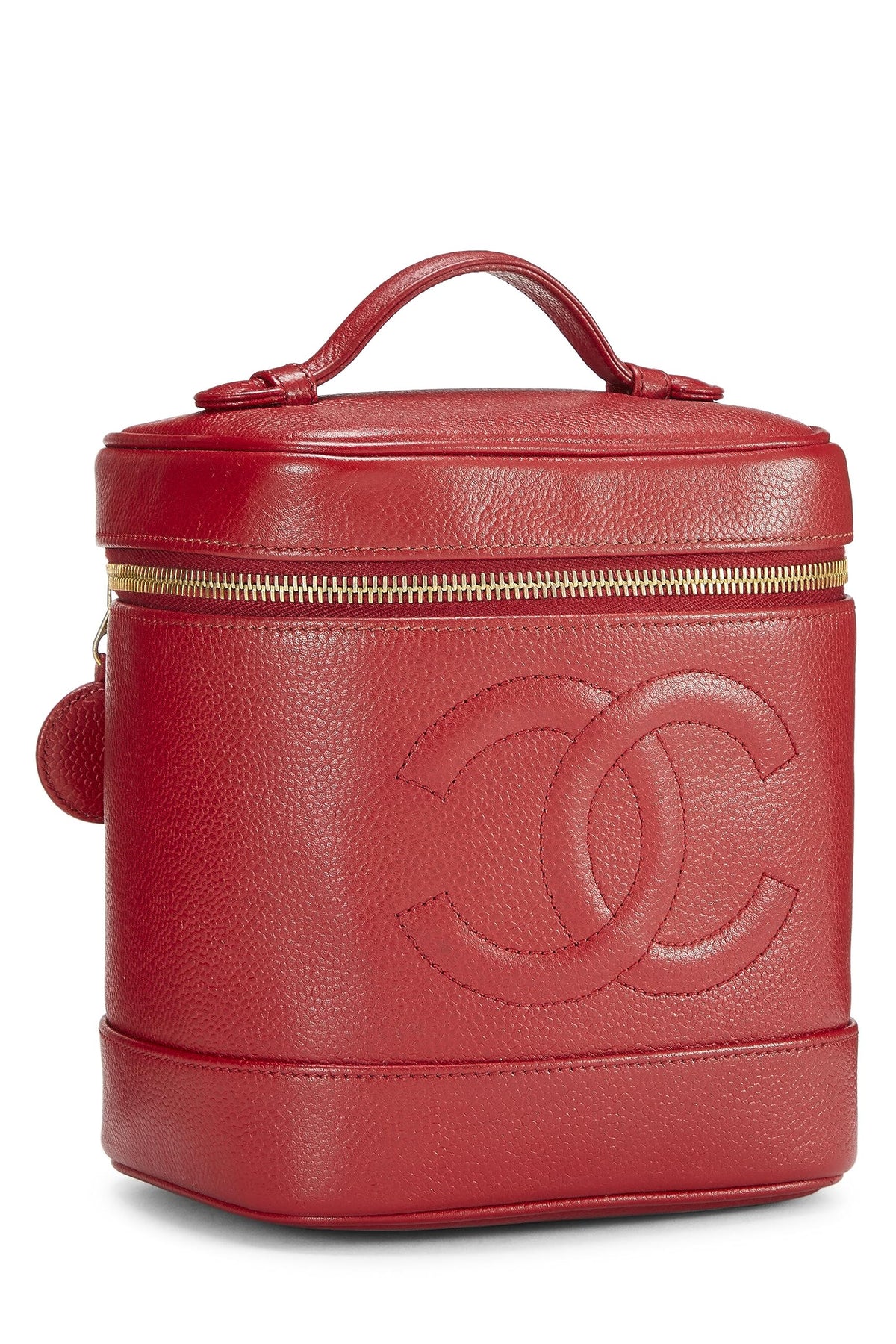 Chanel, Red Caviar Timeless Vanity, Red