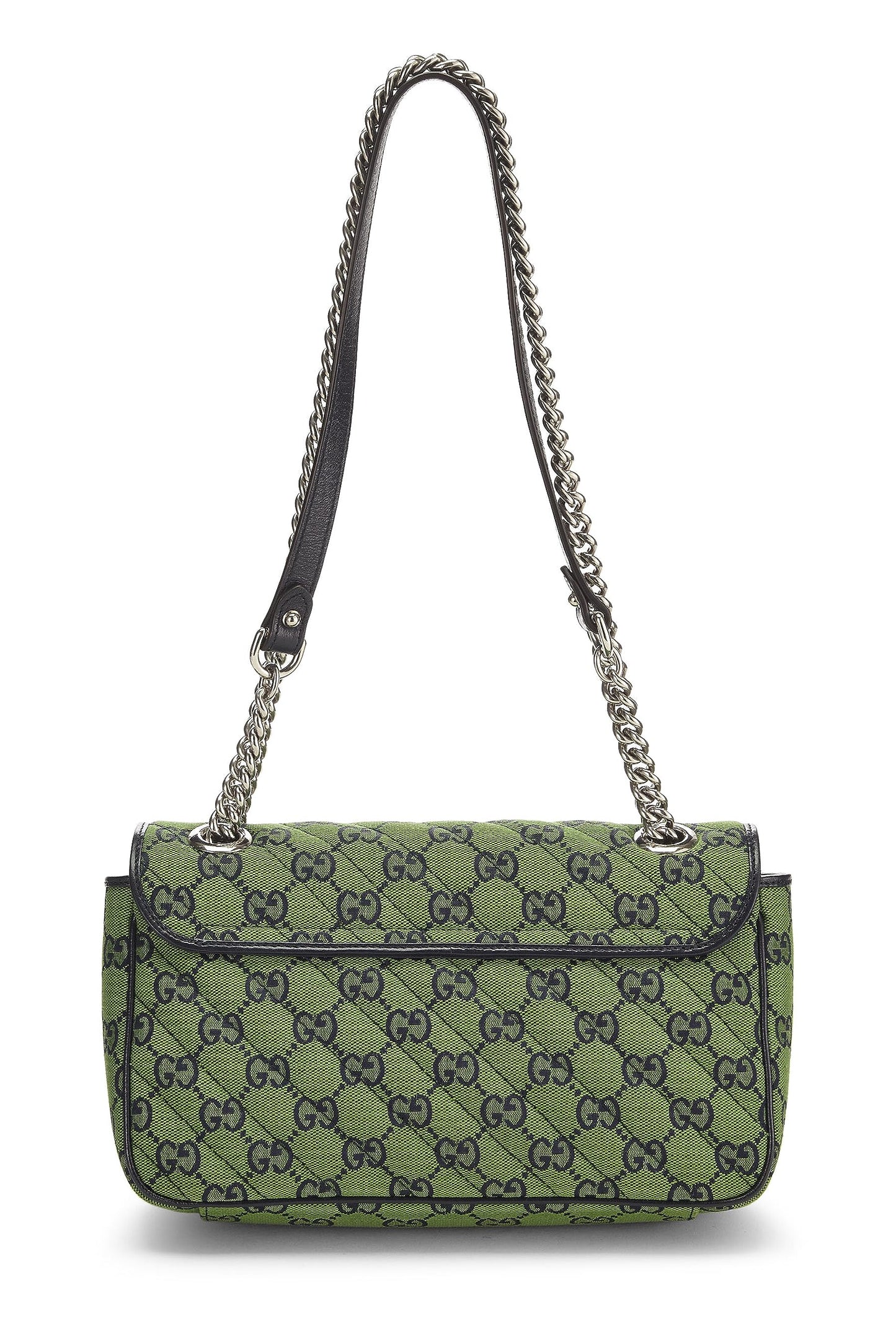Gucci, Green Original GG Canvas Marmont Shoulder Bag Small, Green