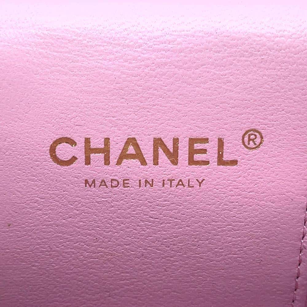 CHANEL Vanity ChainShoulder Bag Pink Caviar Leather