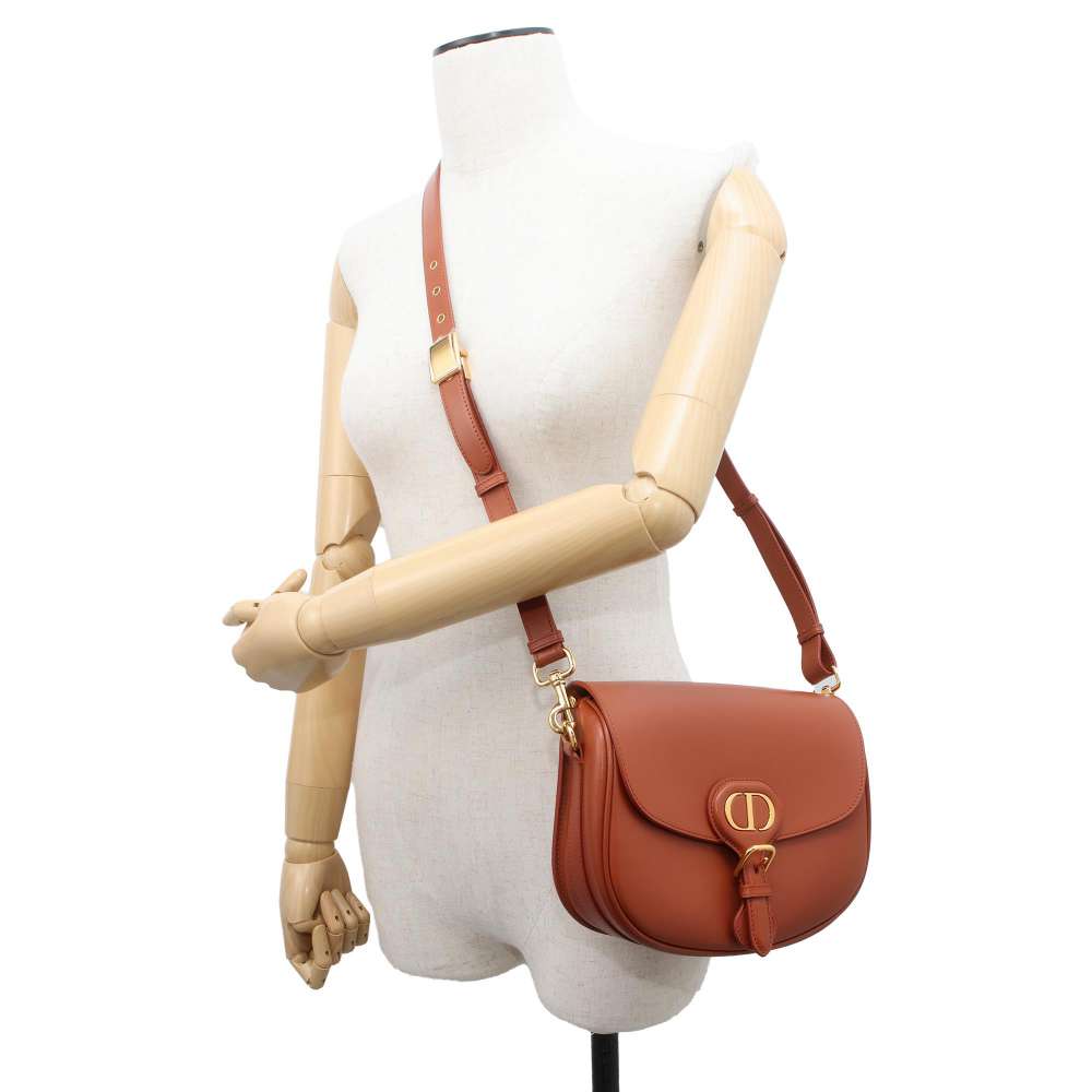 Dior Bobby Shoulder Bag Brown M9319UMOL Leather Size Medium