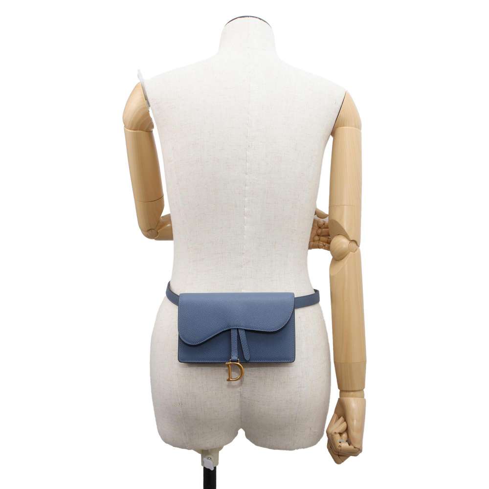 Dior Saddle Waist Bag Blue S5619CCEH Leather