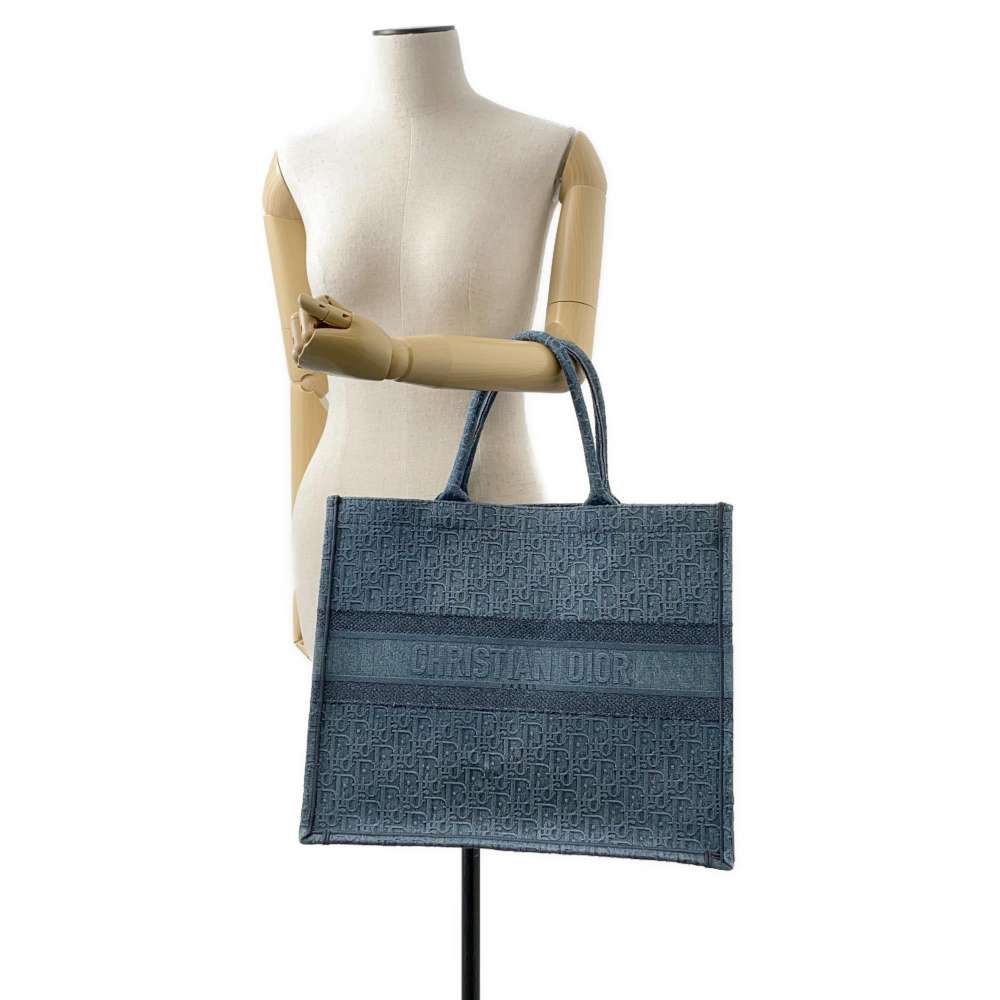 Dior Book tote Navy M1286ZWAL Canvas Size Large