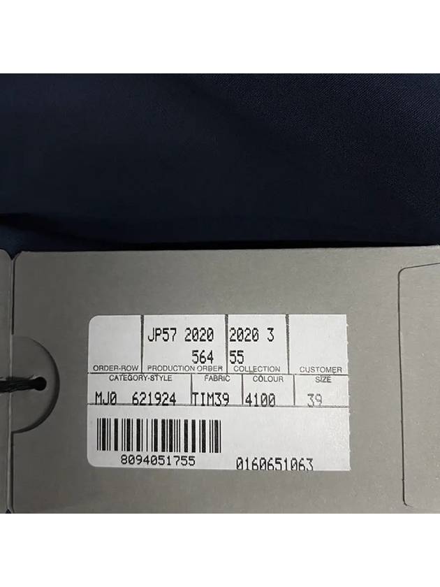 Luxury Balenciaga Back Logo Long Sleeve Shirt Navy