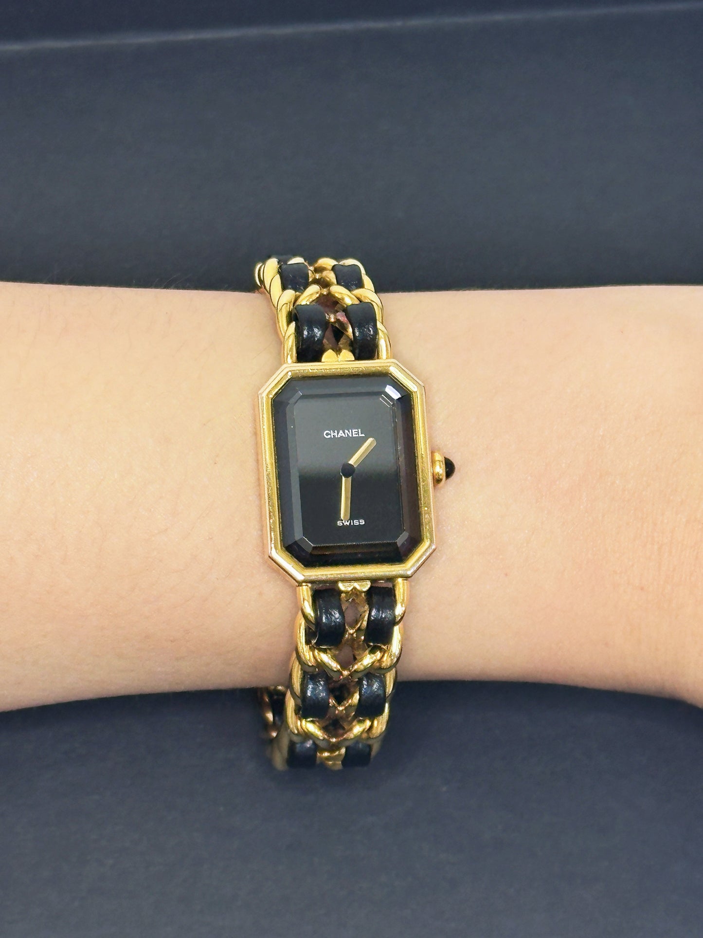 Chanel Premiere Quartz Watch Gold 1987 L size