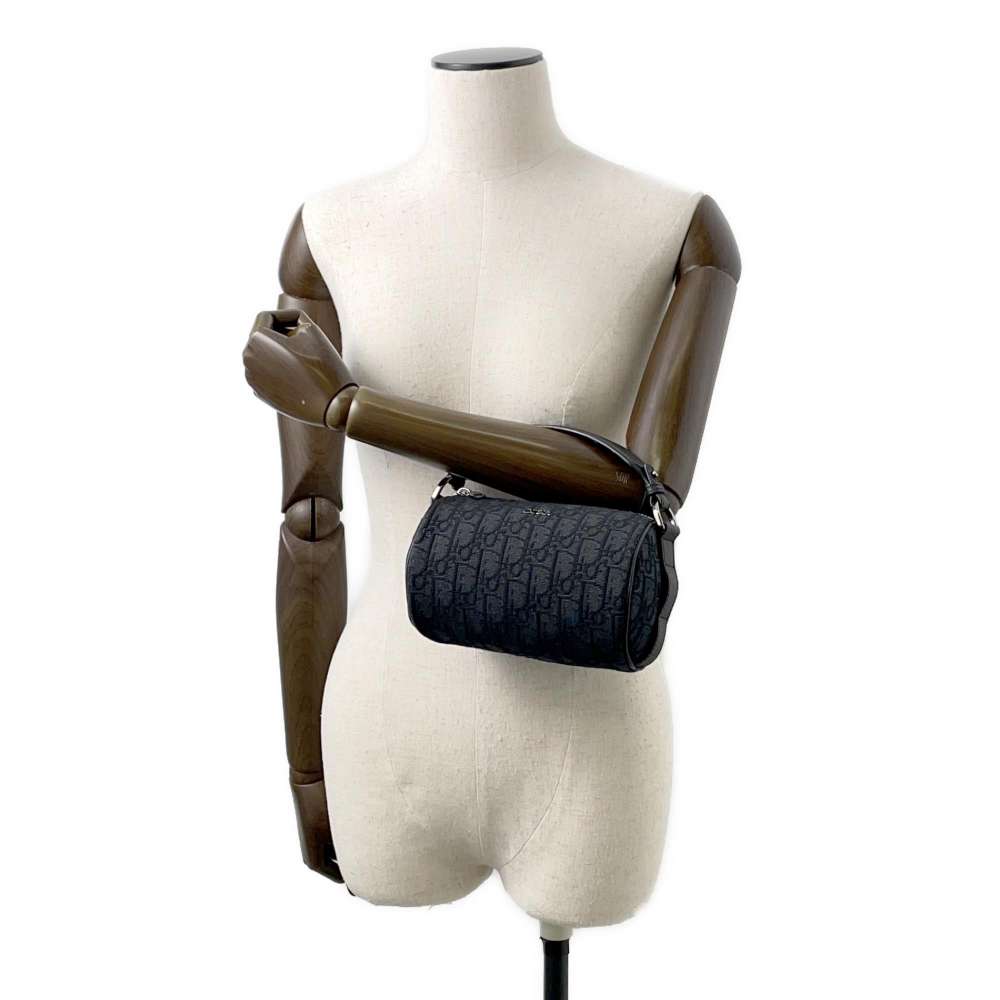 Dior Roller Mini Messenger Bag Black 1ESPO219YKY Canvas Leather