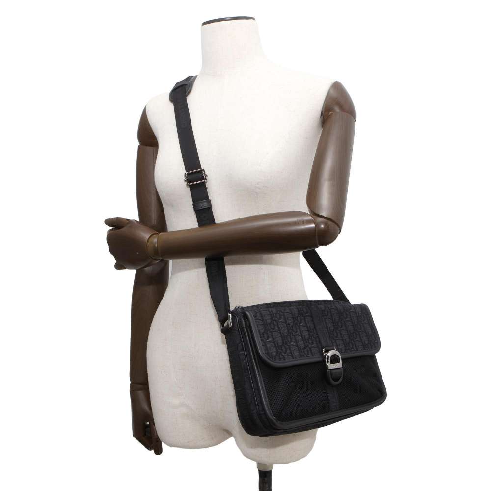 Dior Dior8 Oblique messenger bag Black 1EIPO302YKY Jacquard Leather