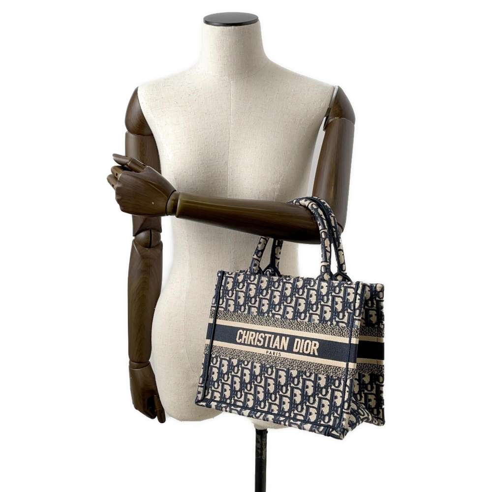 Dior Book tote Navy M1265ZRIW_M828 Canvas Size Small