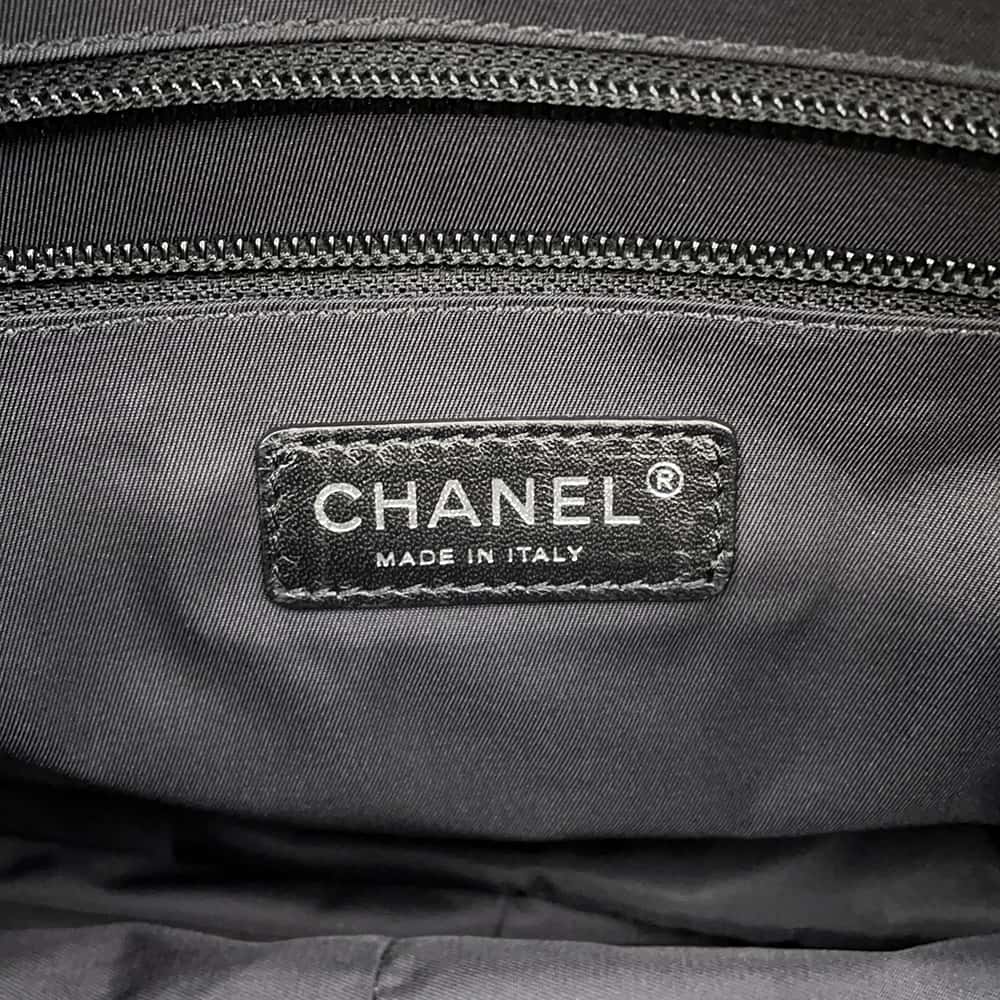 CHANEL New Travel Line Messenger Bag Black A29348 Nylon Leather