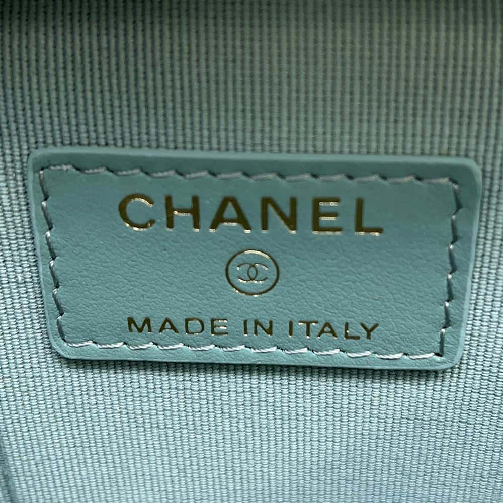 CHANEL Small Vanity Shoulder Bag Green AP2503 Caviar Leather