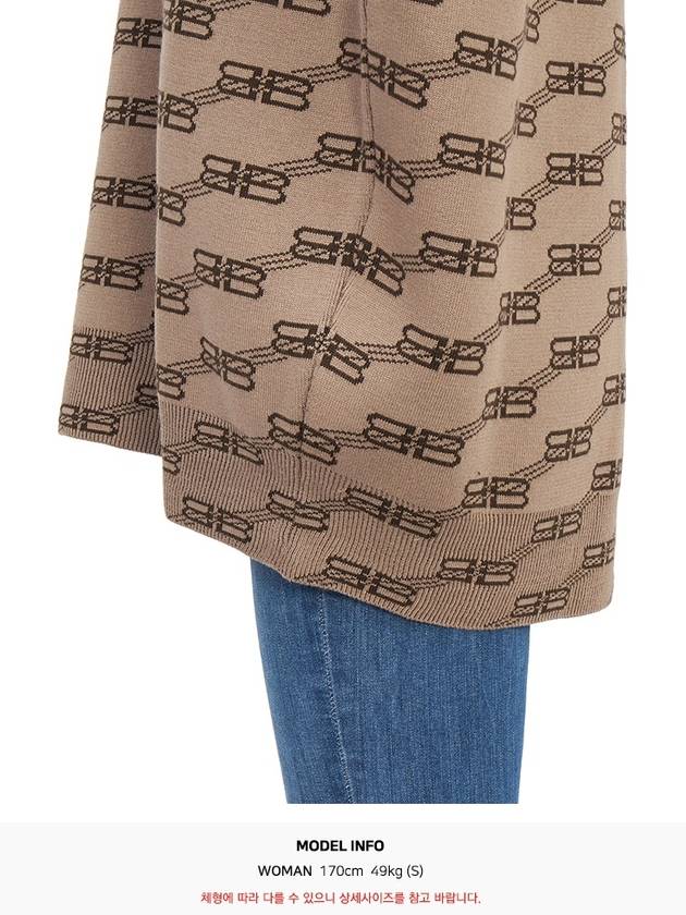 Luxury Balenciaga BB Monogram Sweatshirt Brown