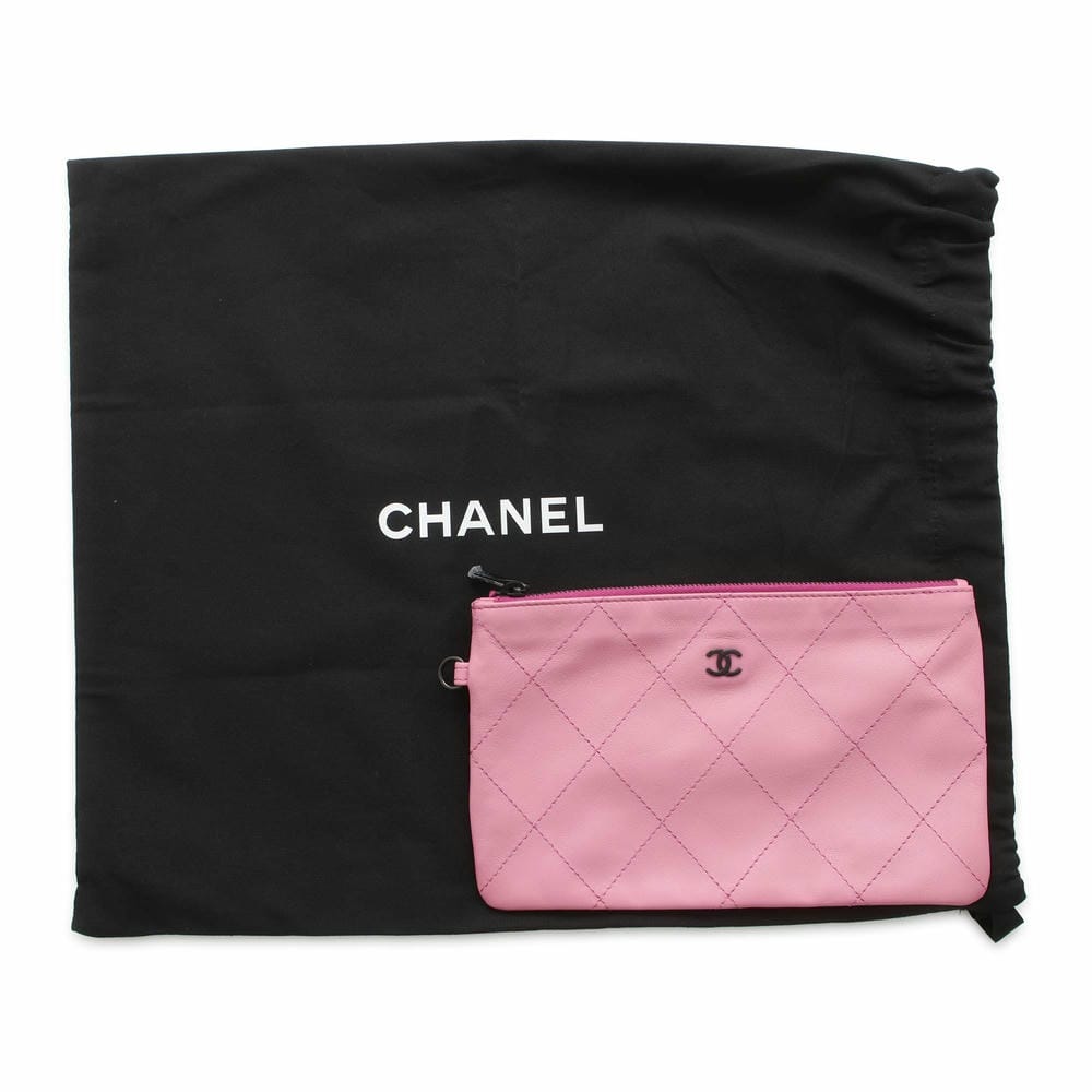 CHANEL Sequins Shopping Tote Bag Pink/Black AS4856 Sequins Leather