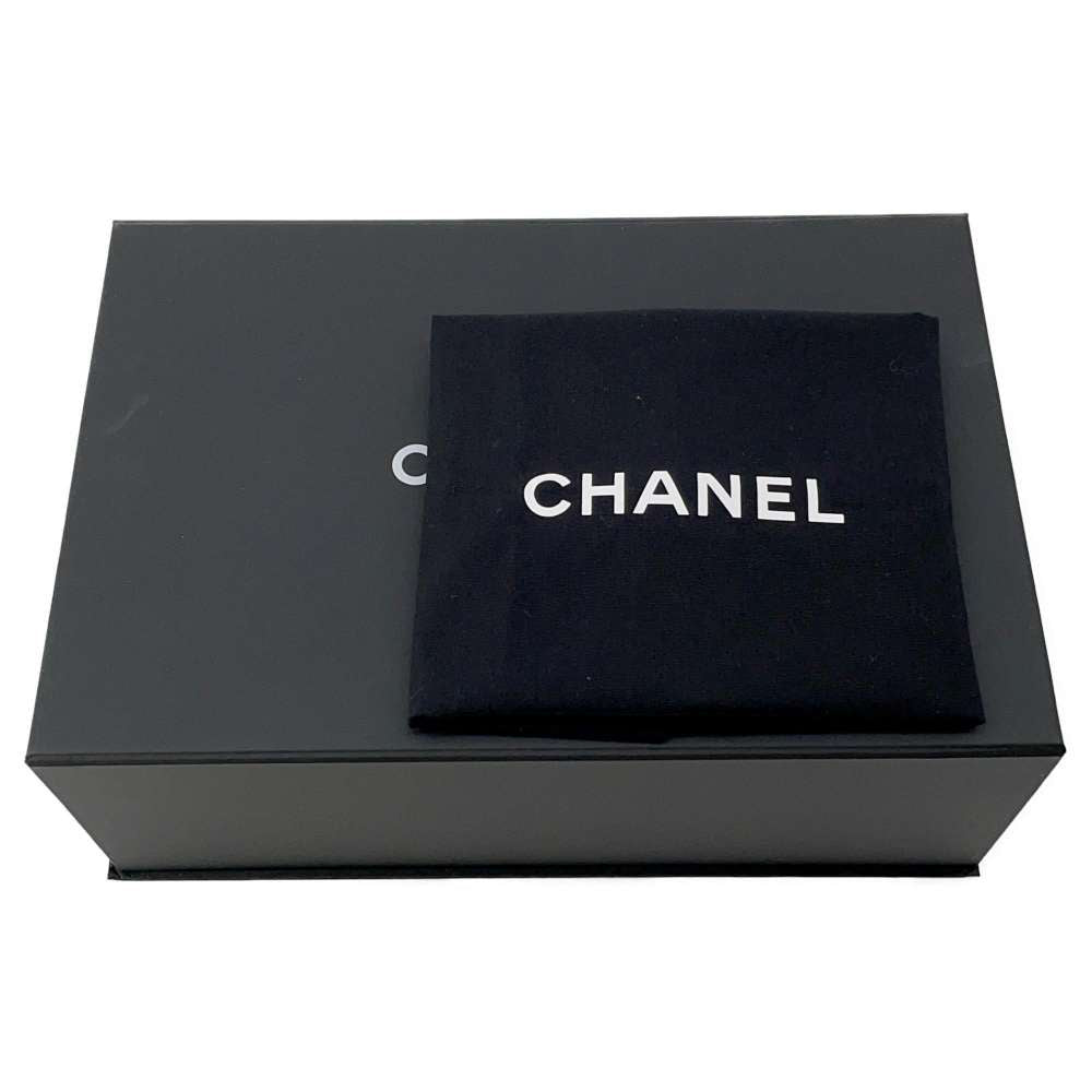 CHANEL Mini Matelasse Top Handle Black AS2431 Lambskin Size 20