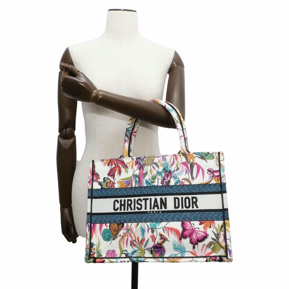 Dior Book tote Multicolor/White M1296ZECJ_M933 Canvas Size Medium