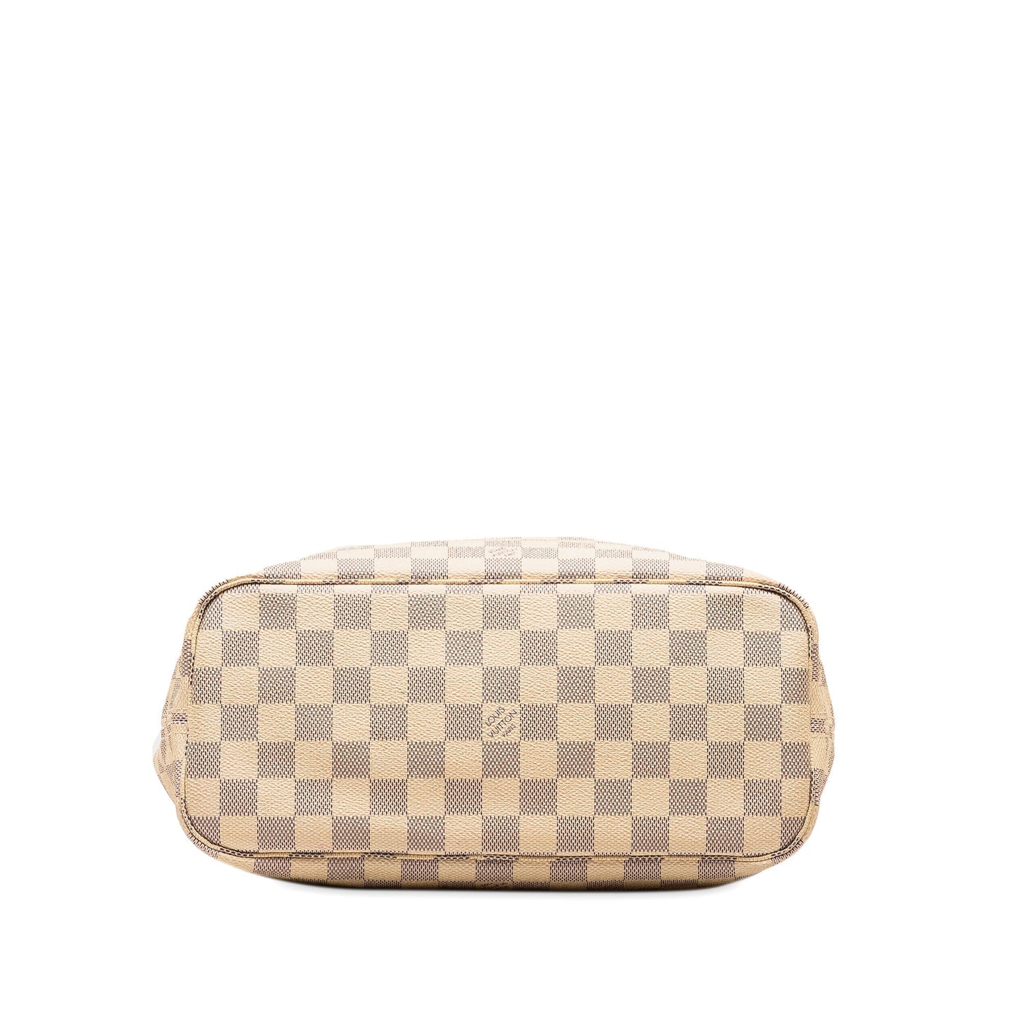 Beige Louis Vuitton Damier Azur Neverfull PM Tote Bag