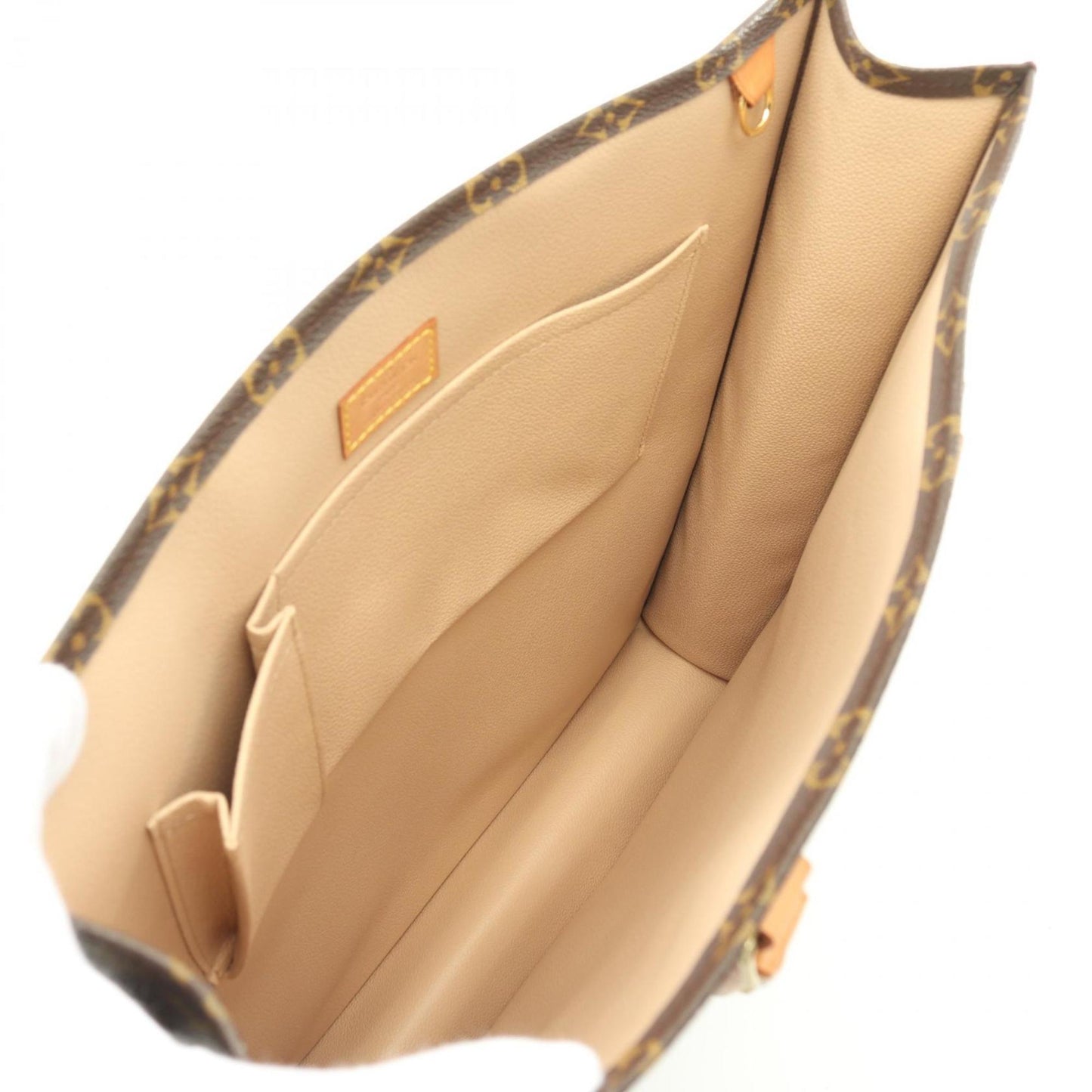 Louis Vuitton Coated Canvas Leather Tote Bag