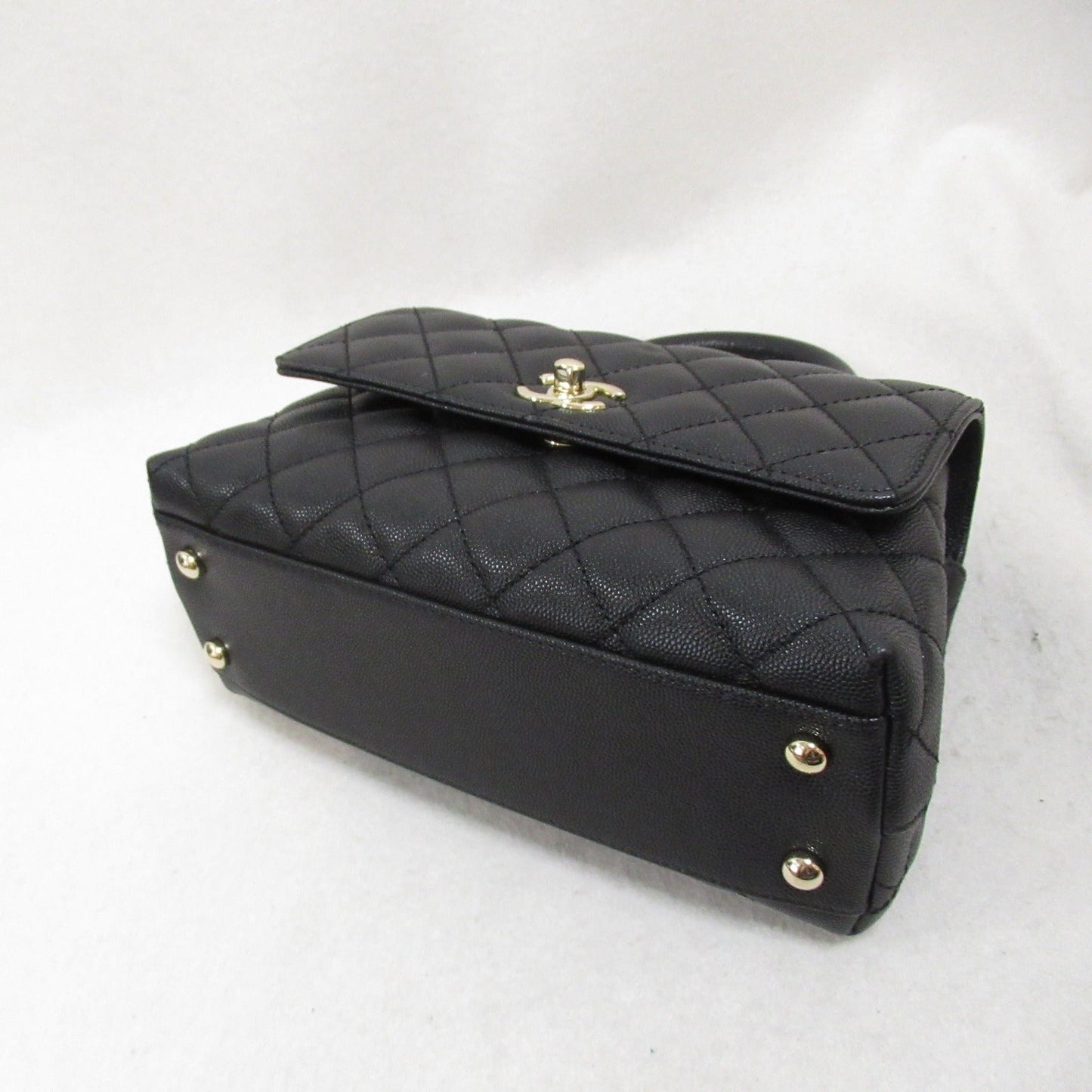 Chanel Coco Handler Matrasse 2w Shoulder 2way Shoulder Bag Caviar S Black A92990