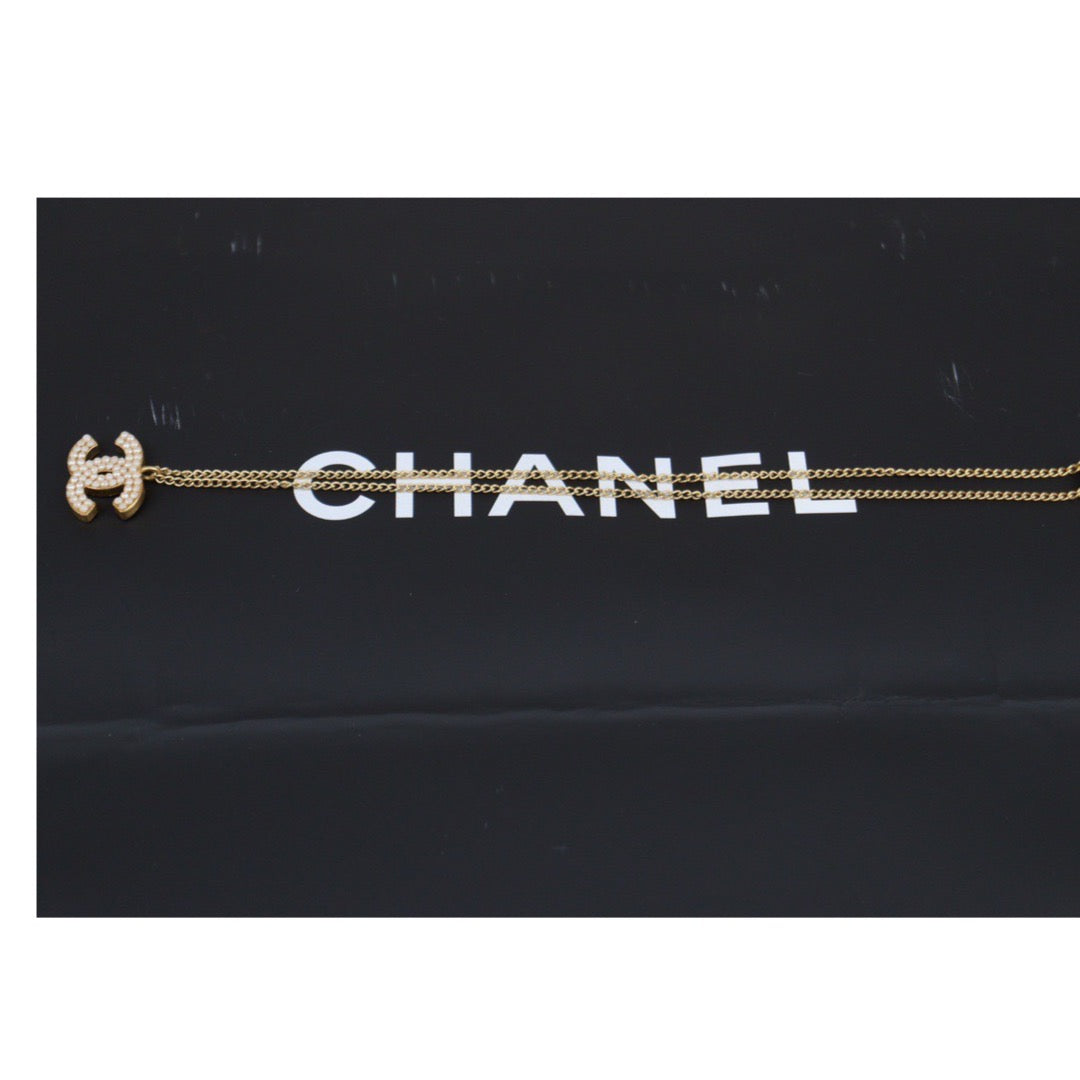 Rank A | CHANEL Coco Pearl Necklace|V24010512
