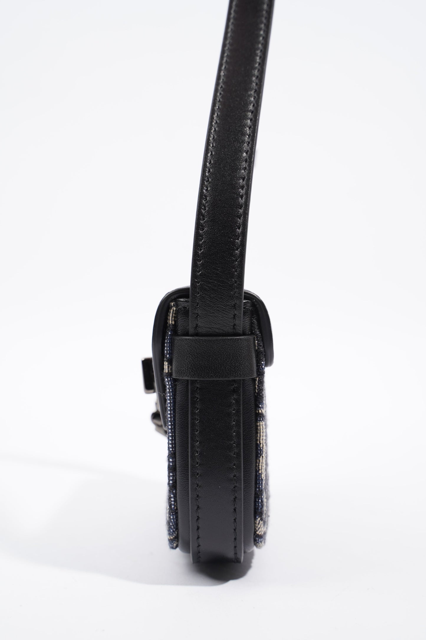 Christian Dior Nano Pouch Oblique / Black Canvas