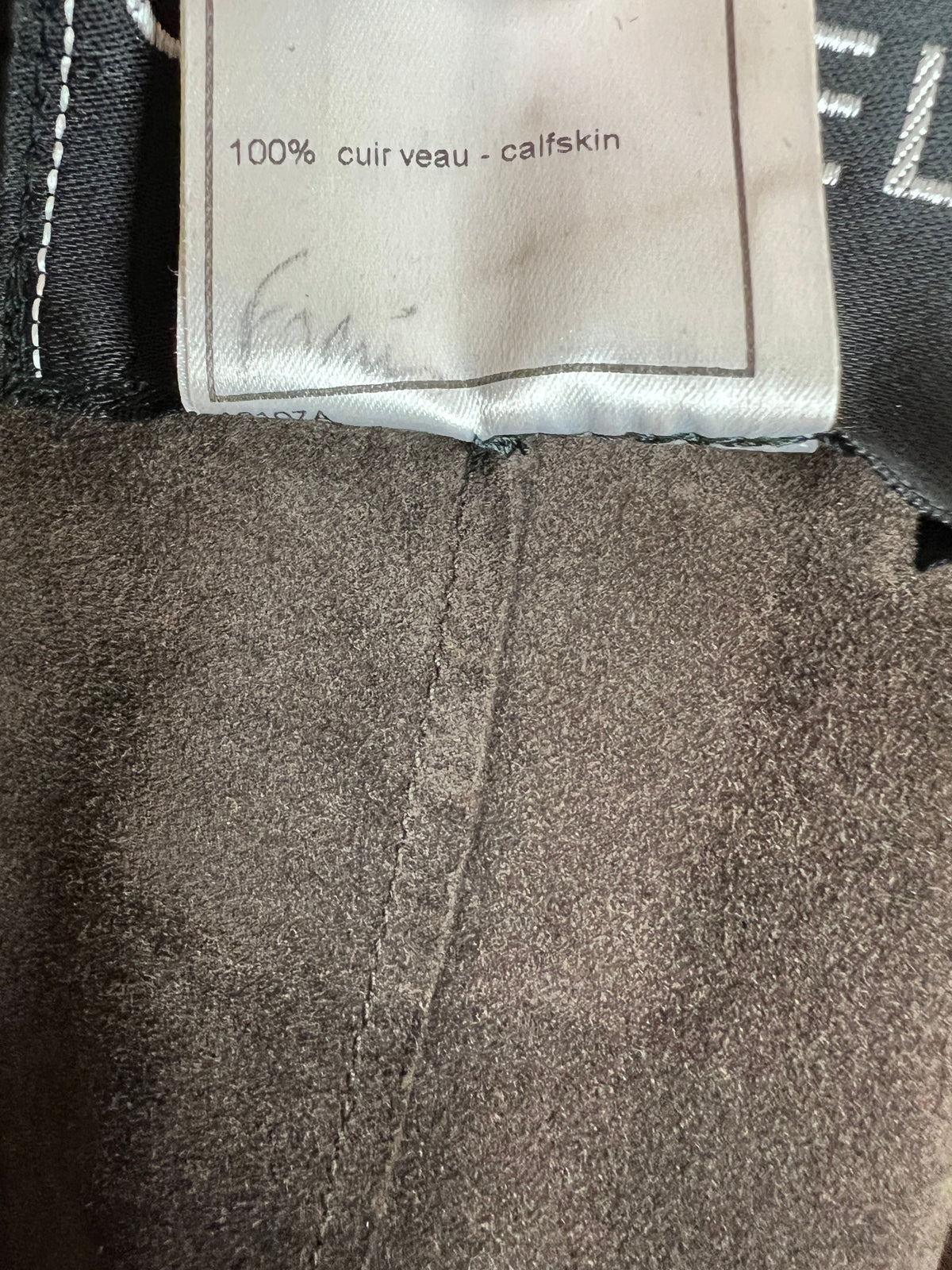 Chanel Vintage 02/A Long Line Leather Jacket Size FR 38 (UK 10)