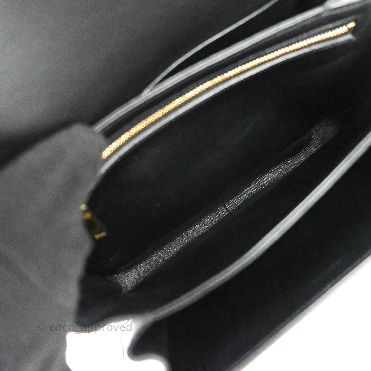 Celine Shiny Calfskin Medium Triomphe Black