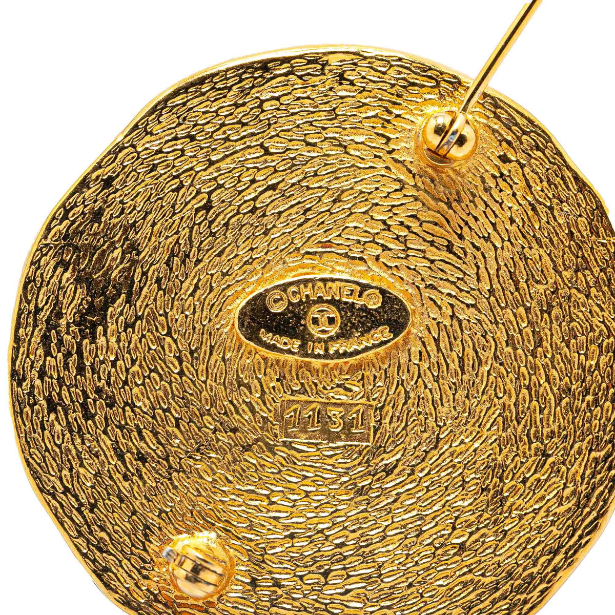 Gold Chanel Gold Plated 31 Rue Cambon Brooch