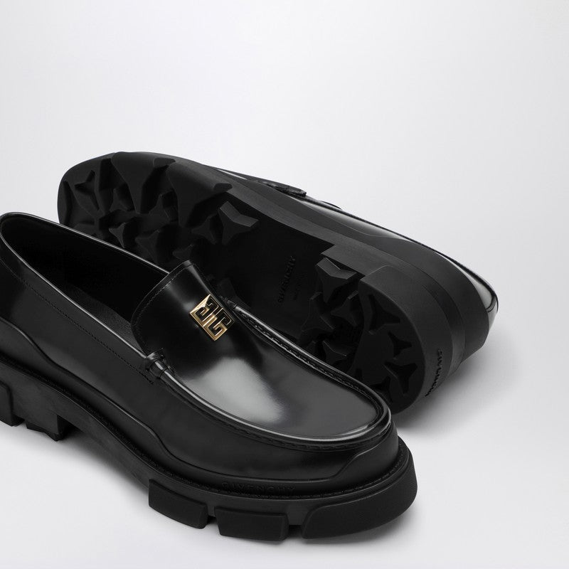 Givenchy Black Leather Loafer With Logo Women