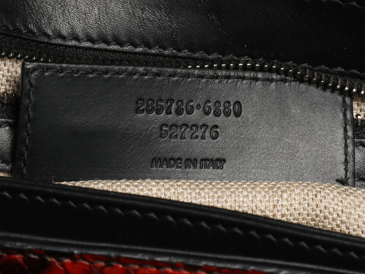Balenciaga Tricolor Snakeskin Shoulder Bag