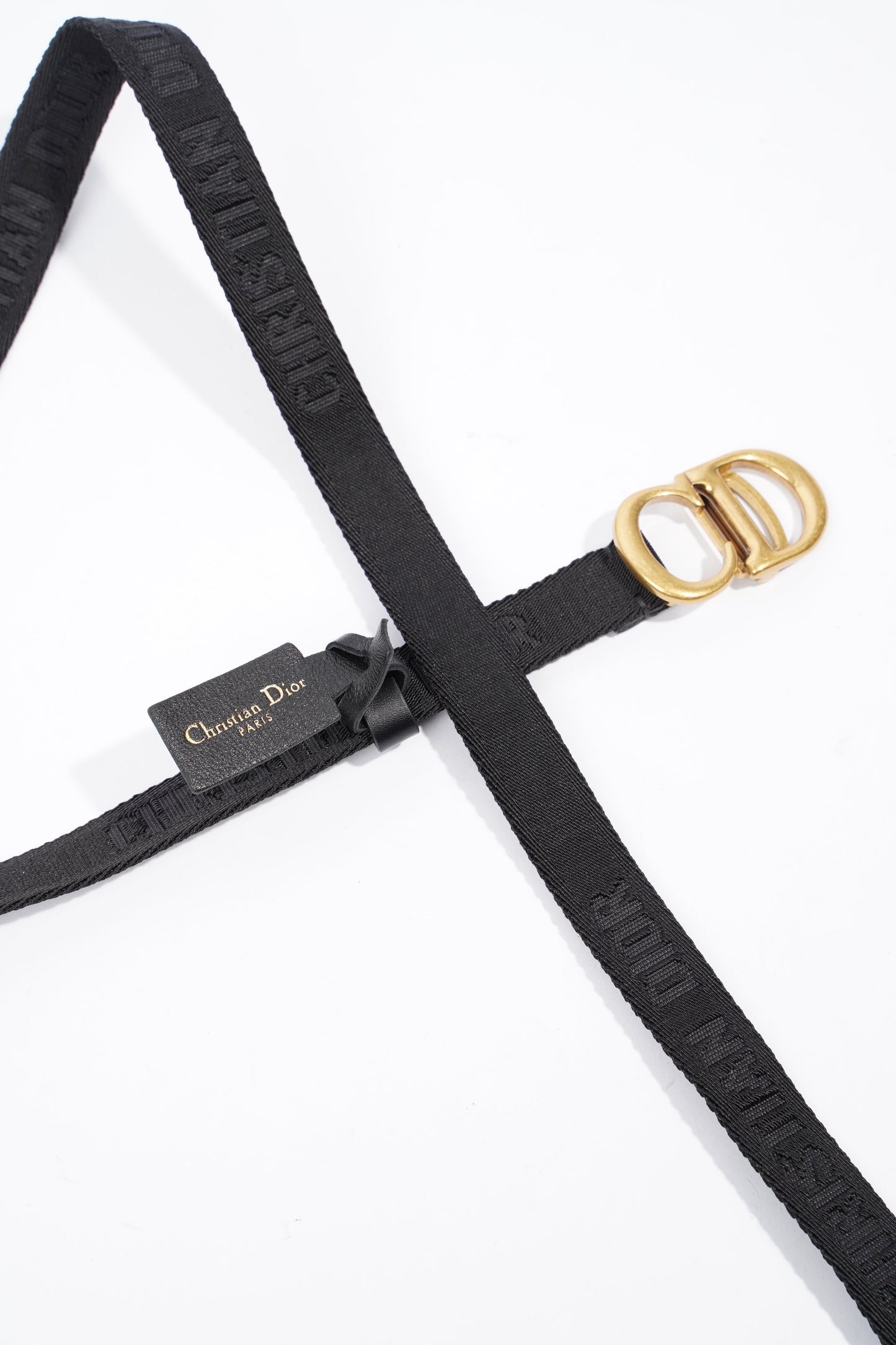 Christian Dior Belt Black Nylon 110