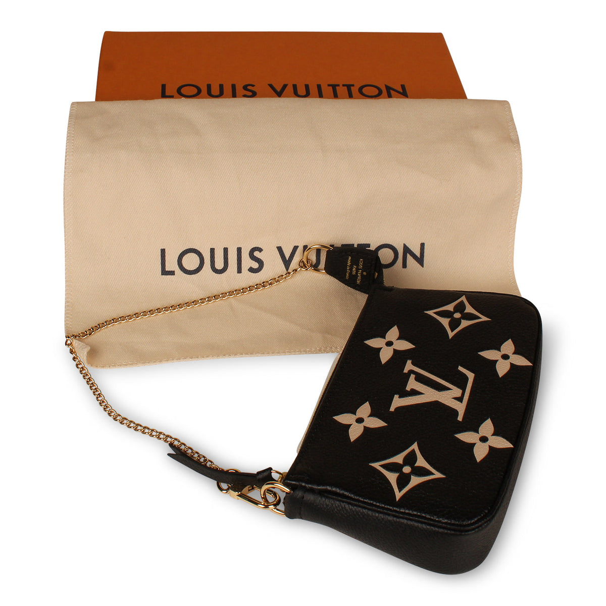 Mini Pochette Accessoires - Black Empreinte