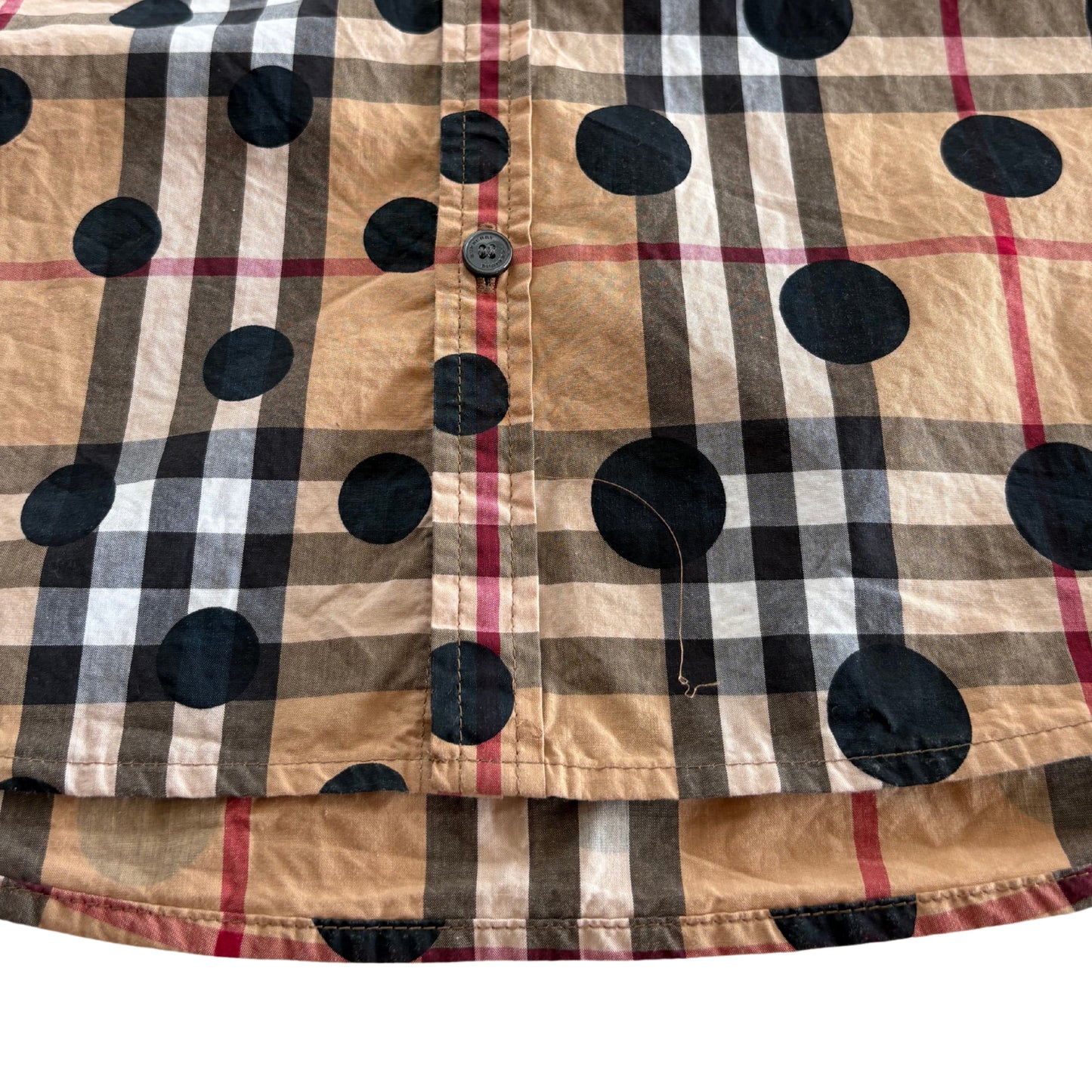 Burberry Polka Dot Check Shirt - Youth 12