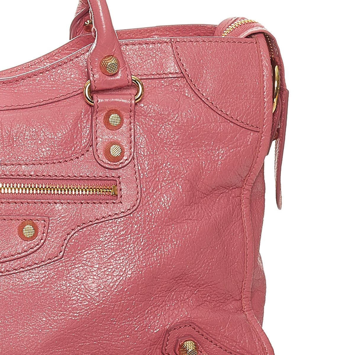 Luxury Balenciaga Motocross Giant 12 City Lambskin Leather Satchel (SHG-27444)