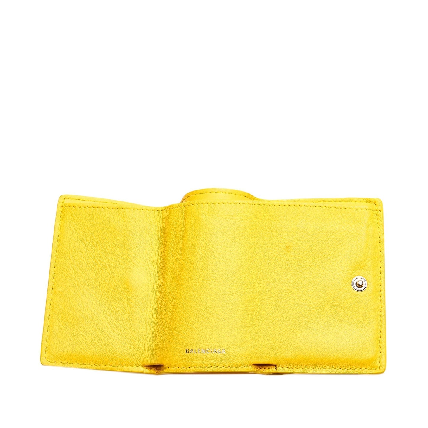 Luxury Balenciaga Papier Leather Compact Wallet (SHG-25198)