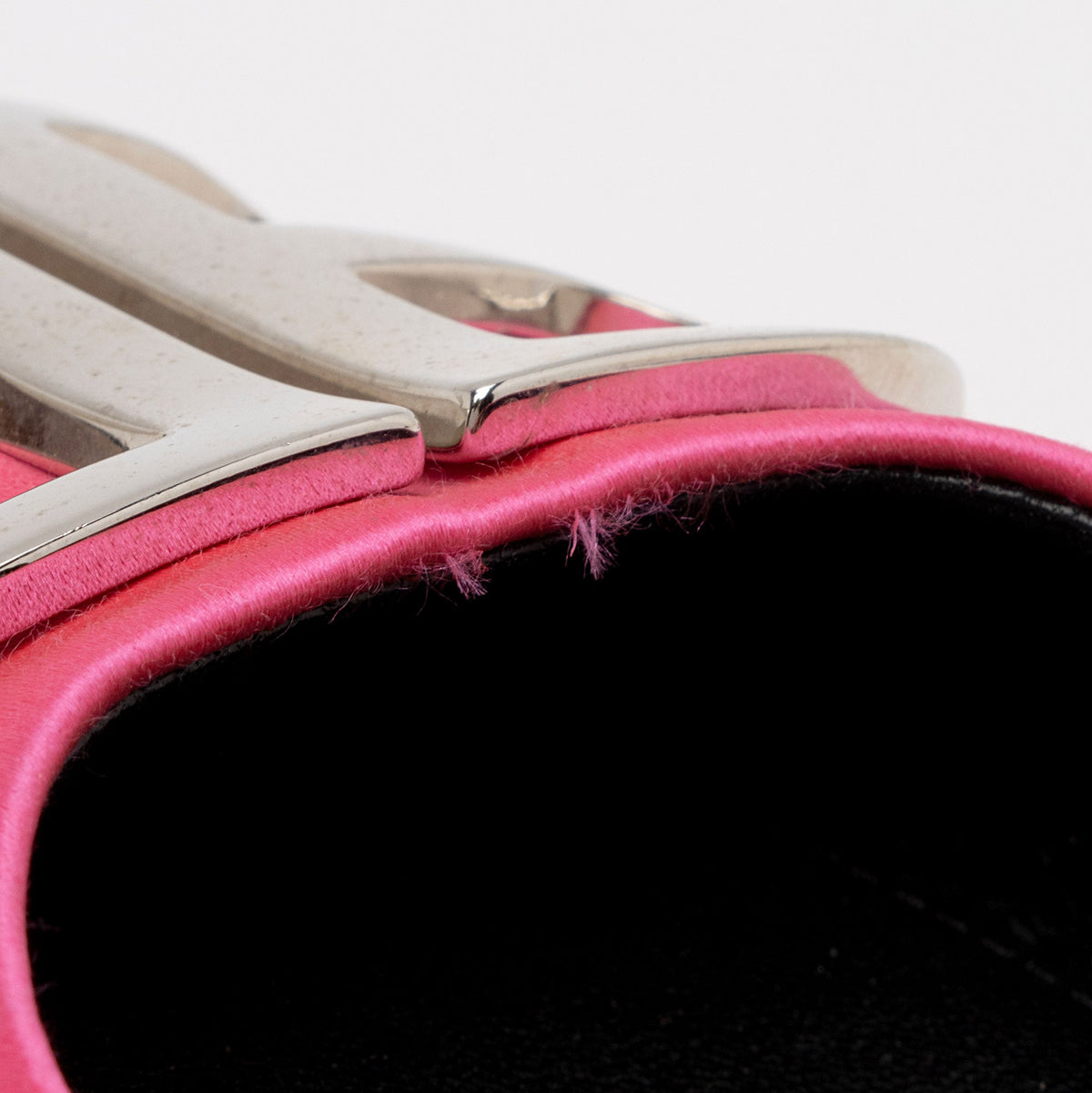 Luxury Balenciaga Satin BB Knife Slingback Flats - Size 6 / 36 (SHF-pCDQ06)