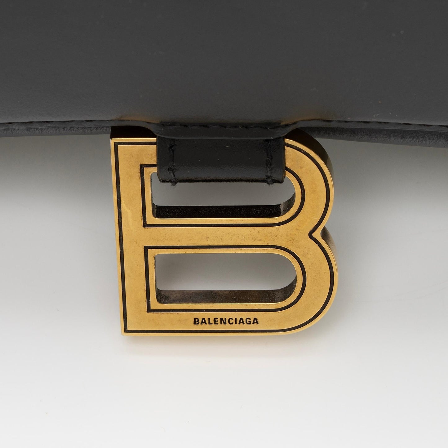 Luxury Balenciaga Shiny Calfskin Hourglass Wallet on Chain Bag (SHF-RgTbFx)