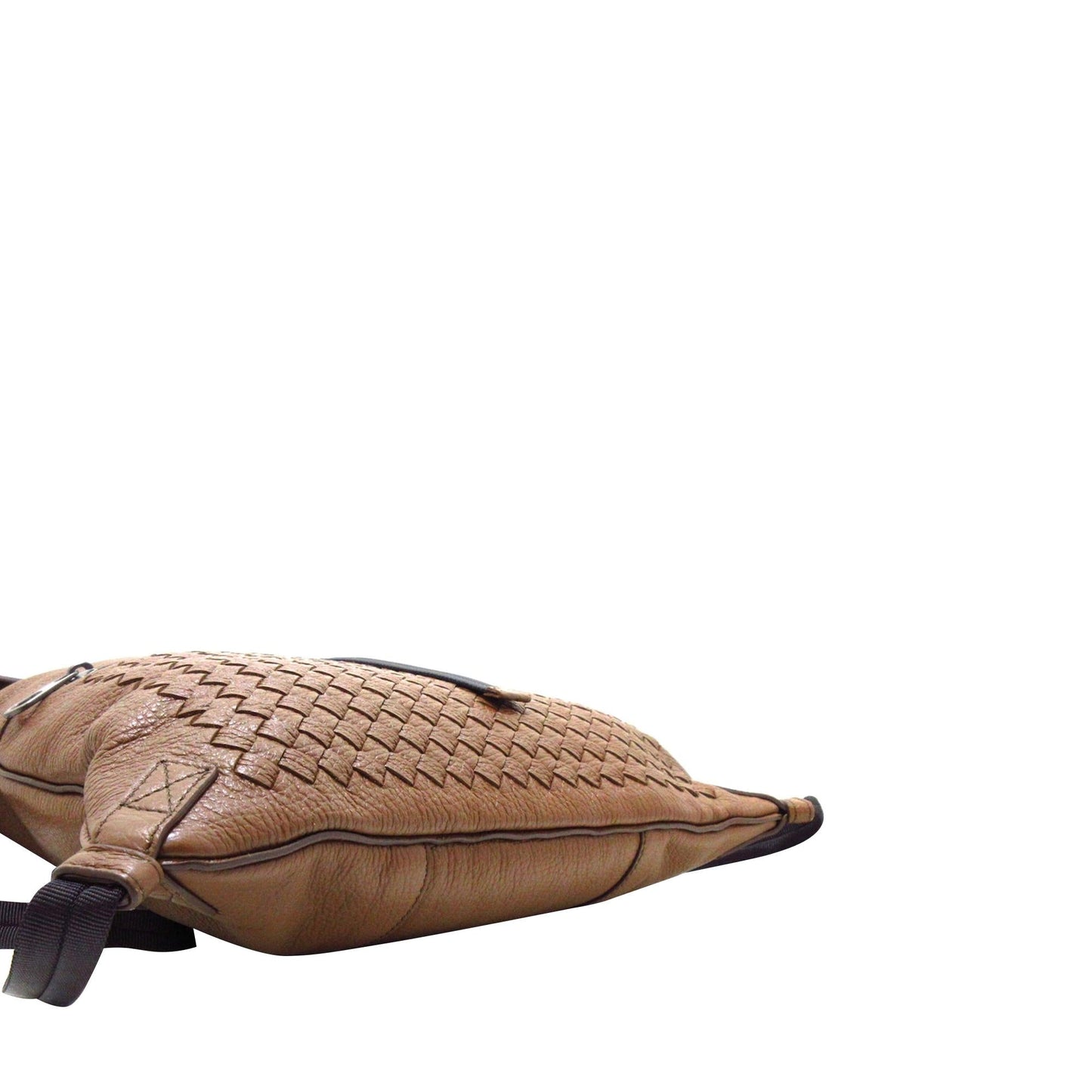 Luxury Bottega Veneta Intrecciato Fold-Over Buckle Backpack (SHG-M7fNU2)