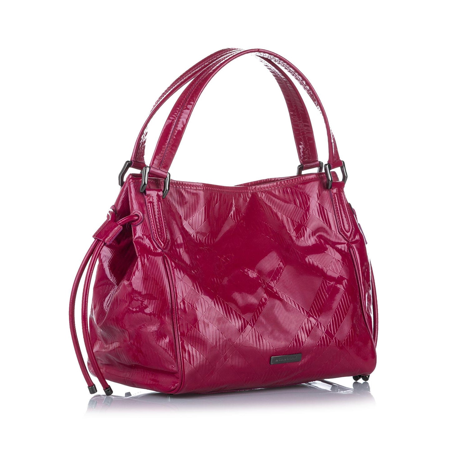 Burberry Bilmore Patent Leather Tote Bag (SHG-18705)