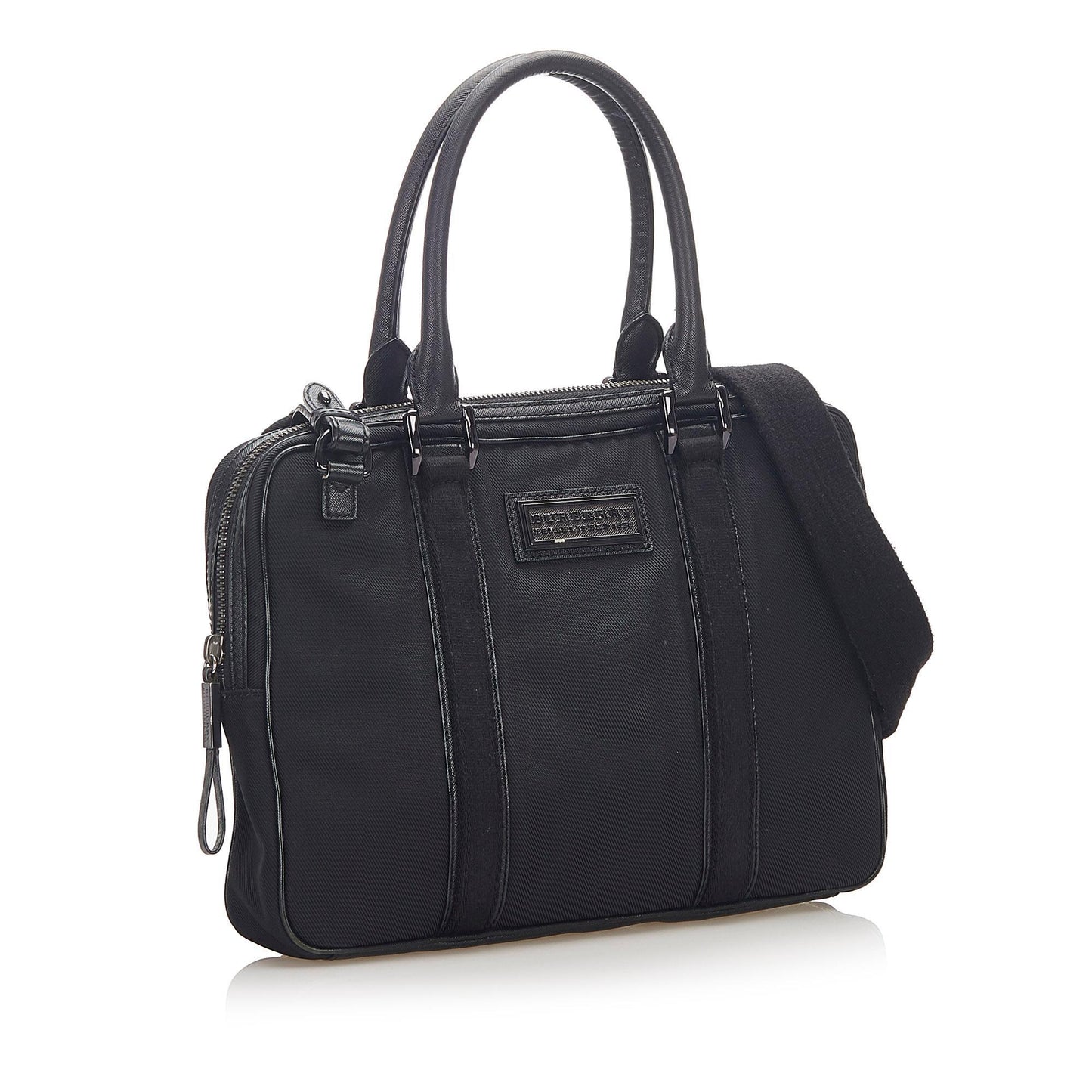 Burberry Leather Boston (SHG-17484)