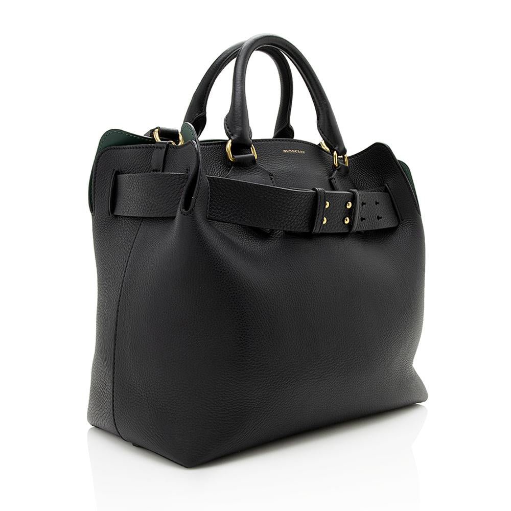 Burberry Leather Marais Medium Belted Tote (SHF-12522)