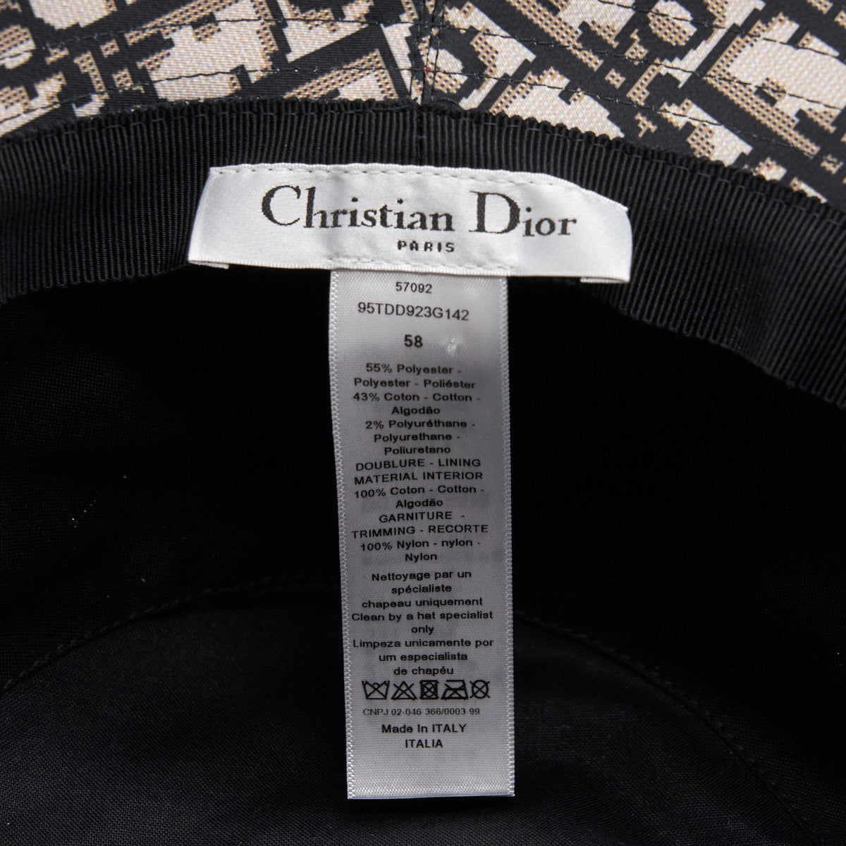 Dior Hat Red/ Black Size 58