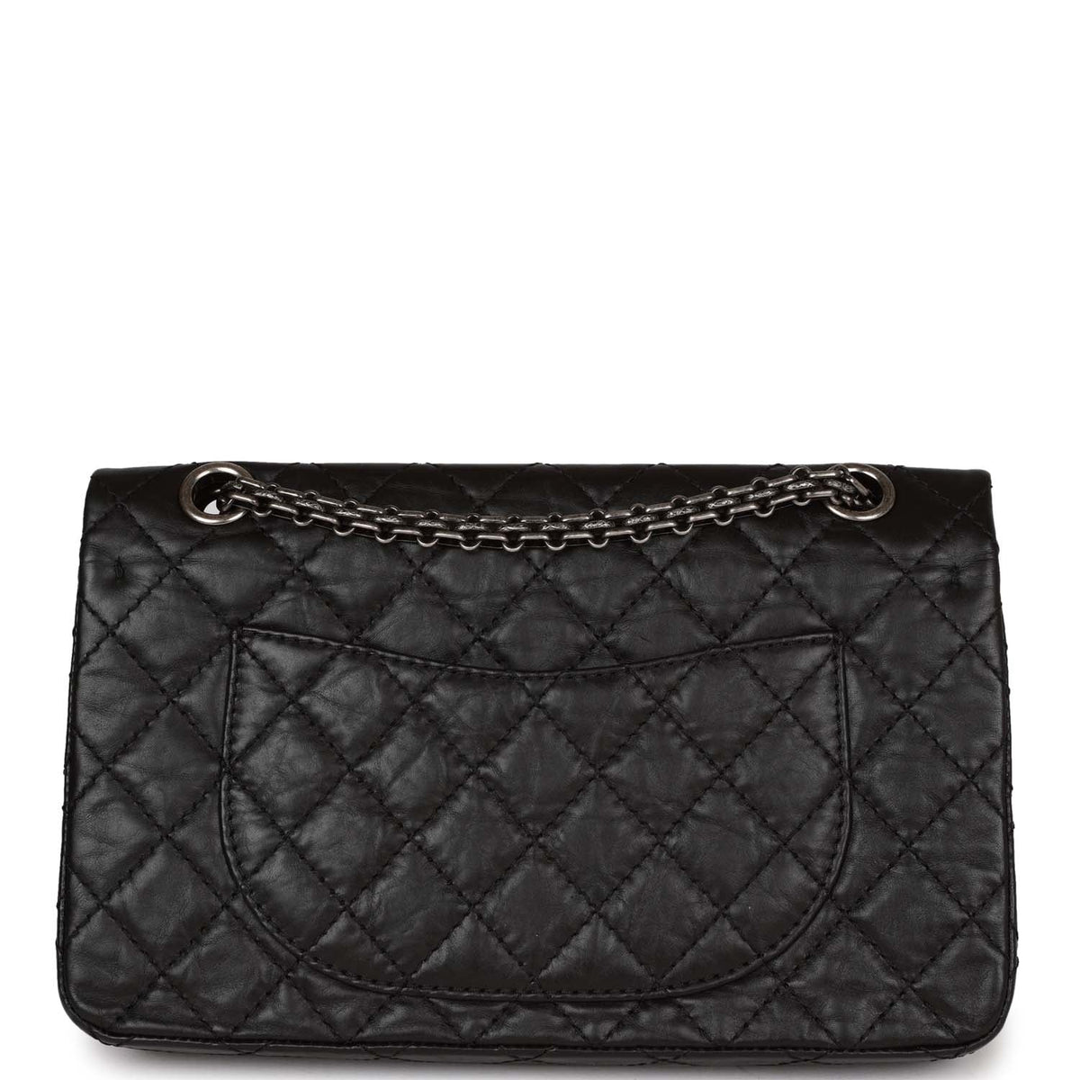 Chanel Lucky Charms Reissue . Flap Bag Black Aged Calfskin Ruthenium Hardware