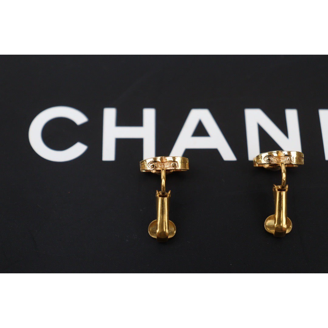 Rank A |CHANEL COCO Earrings 18k Gold Plated |24062019