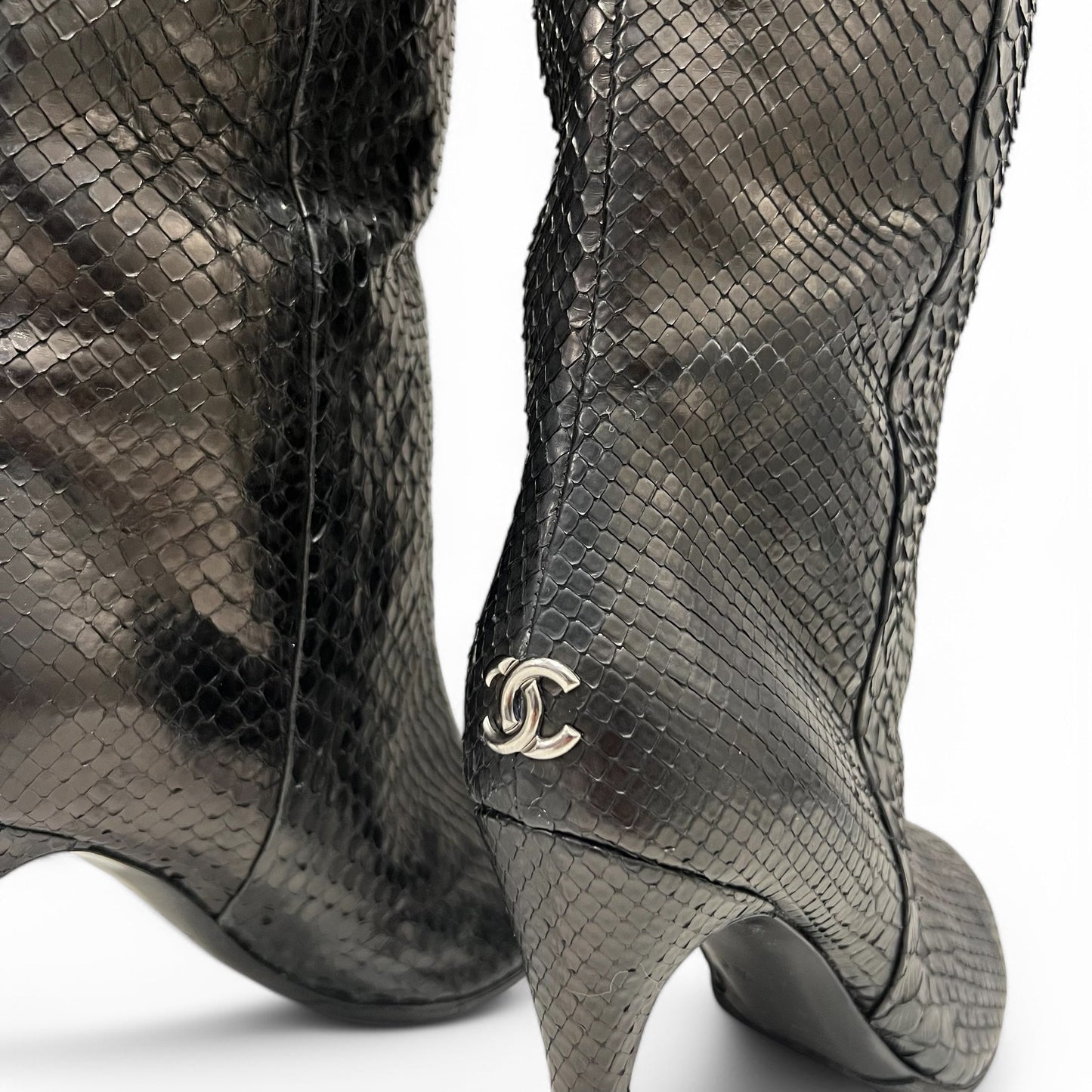 Chanel - Bottes en python