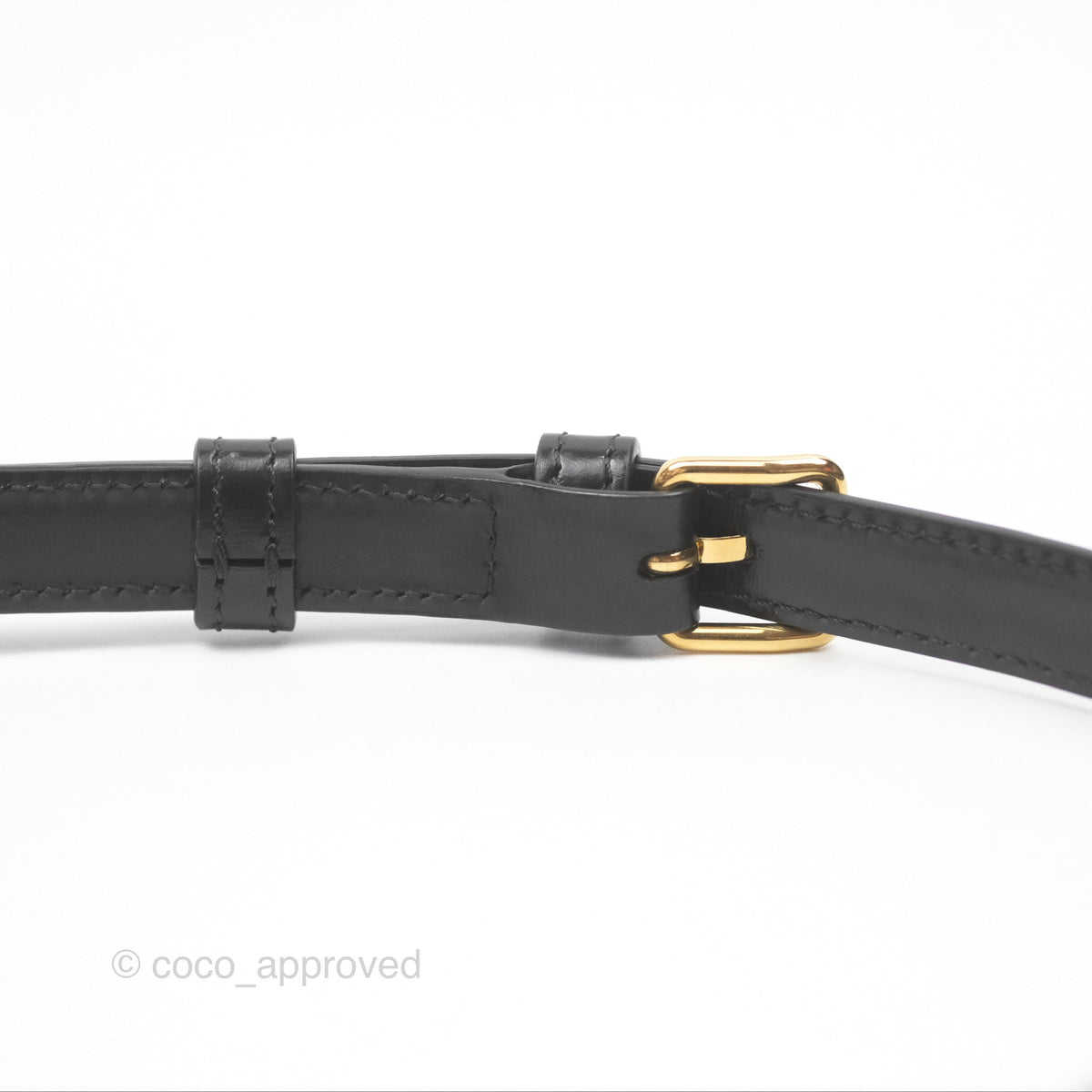 Celine Triomphe Shoulder Bag Black Calfskin